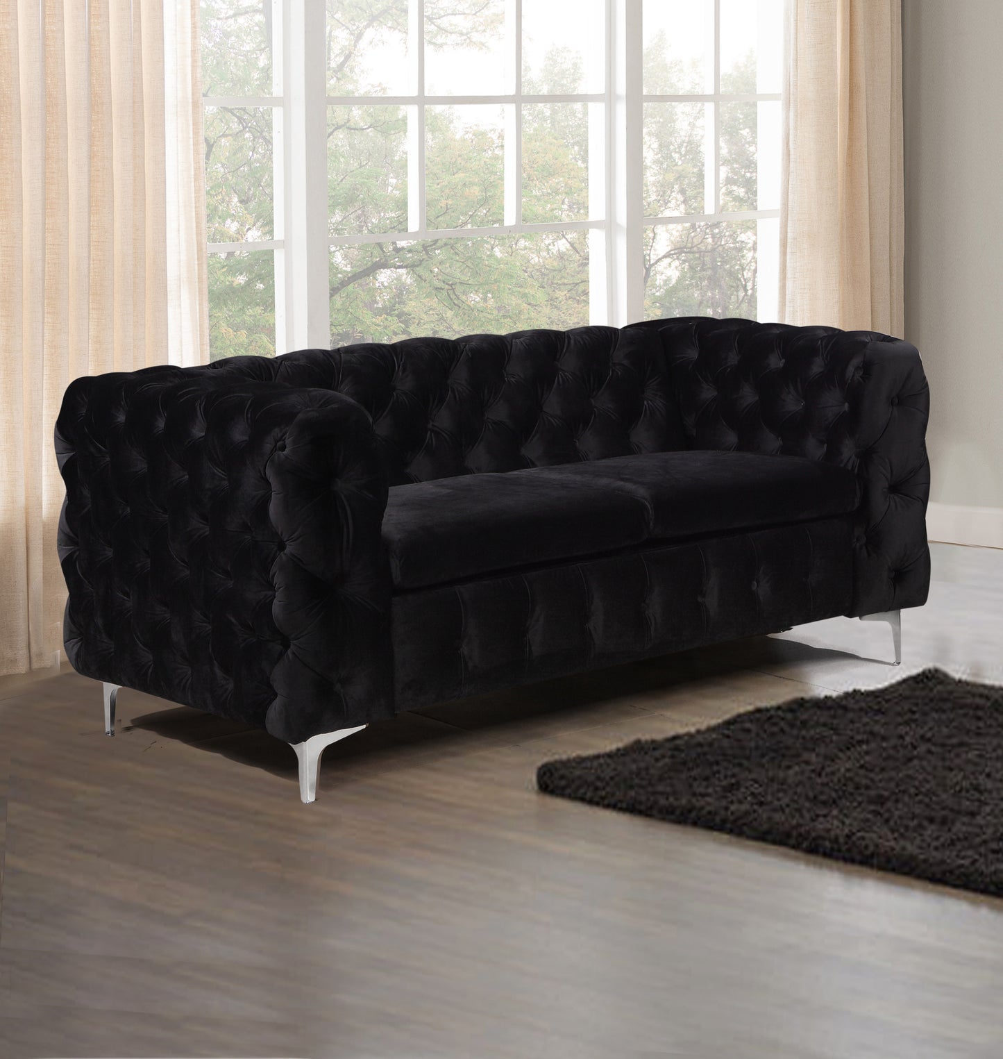 Jacques 2 Seater Sofa Classic Button Tufted Lounge