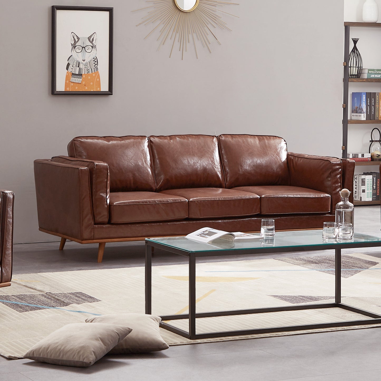 York 3 Seater Armchair Sofa Modern Lounge In Multiple Colour