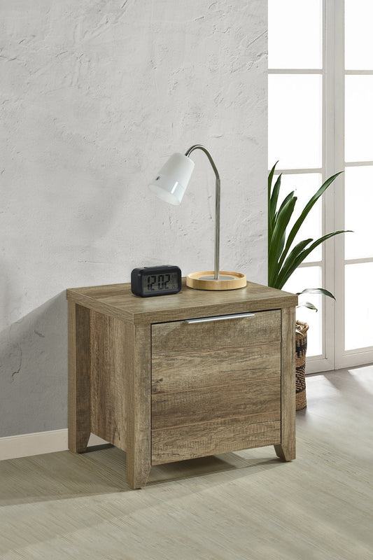 Cielo Natural Wood Like MDF Bedside Table in Multiple Colour
