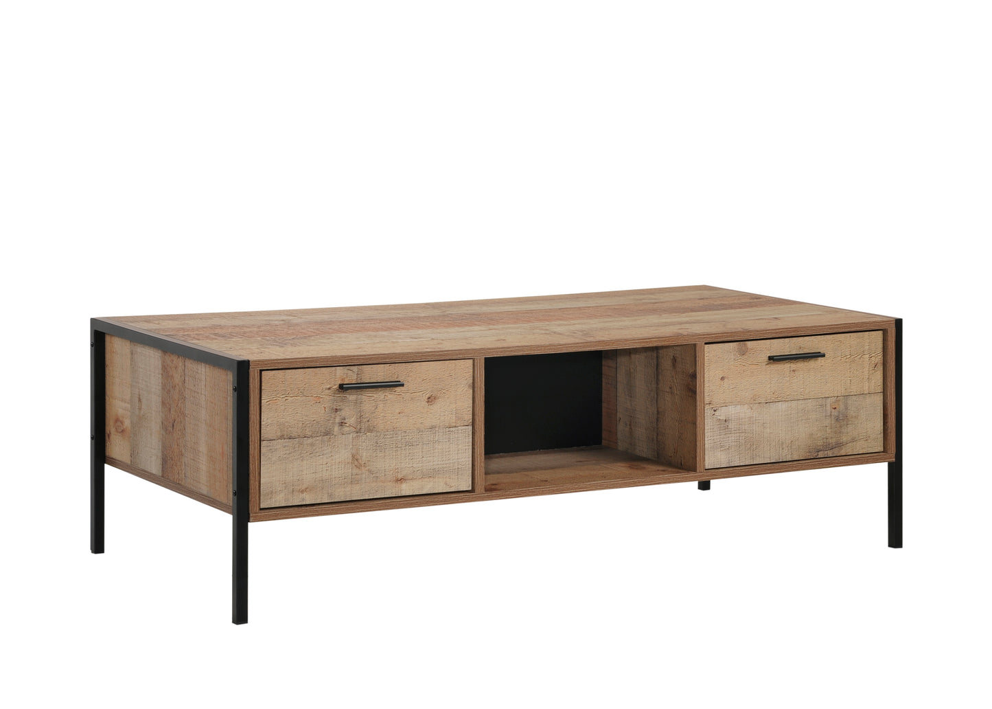 Mascot Coffee Table with 2 Drawers Storage in Oak Colour