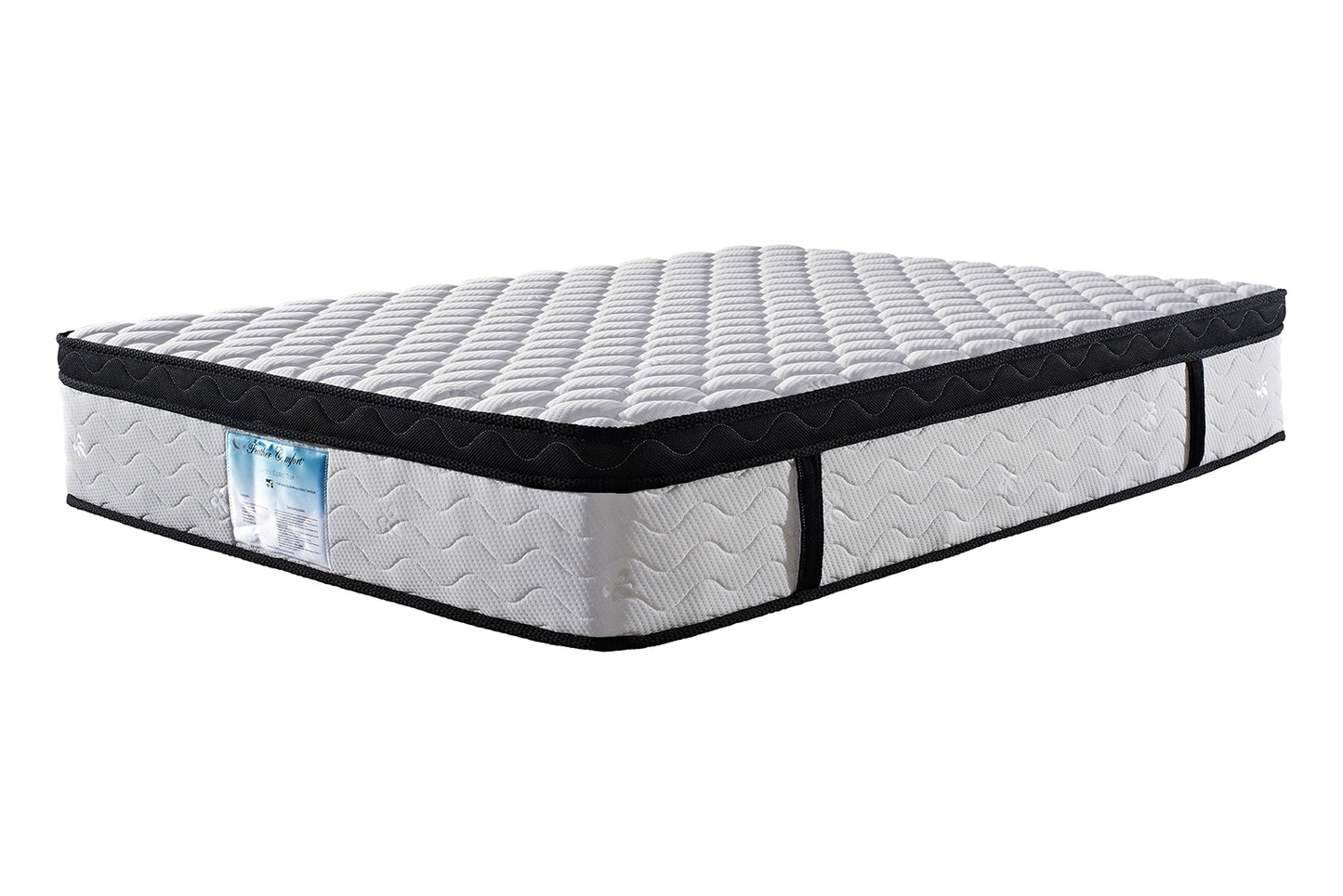 Latex Euro Top Pocket Spring Medium Firm Queen Mattress - 33cm Thick