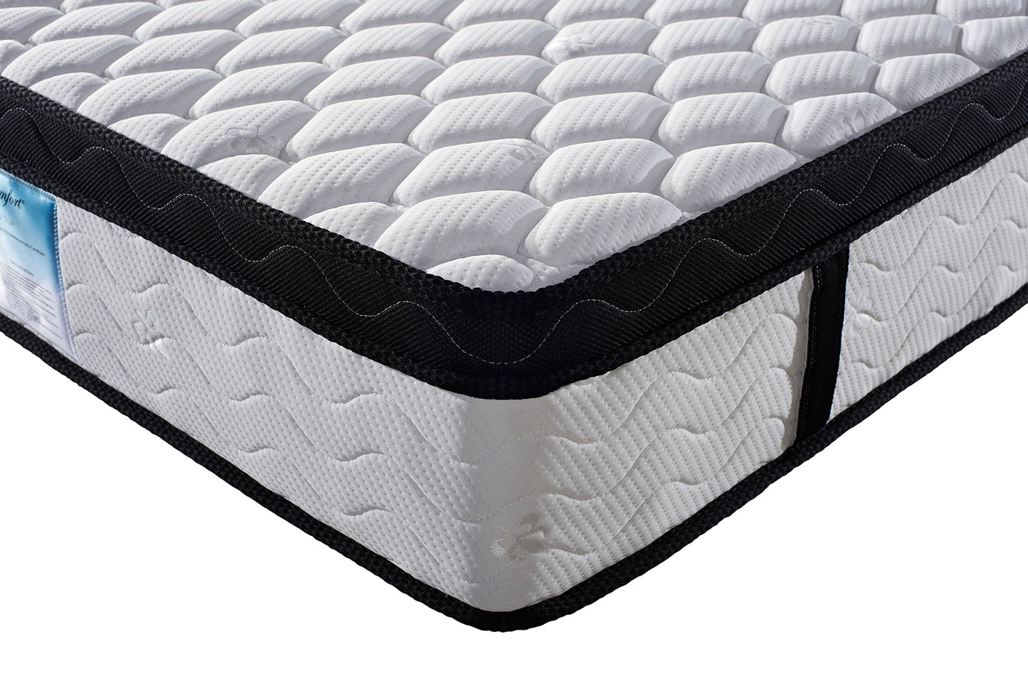 Latex Euro Top Pocket Spring Medium Firm Queen Mattress - 33cm Thick