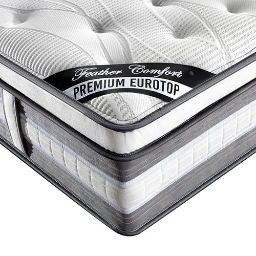 Premium Euro Top Pocket Spring Coil Mattress with Knitted Fabric & Medium Firm