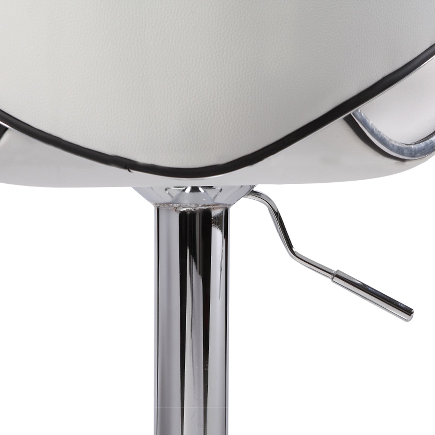 Bala 2X PU Leather Mid High Back Rest Crome Base Gas Lift Bar Stools