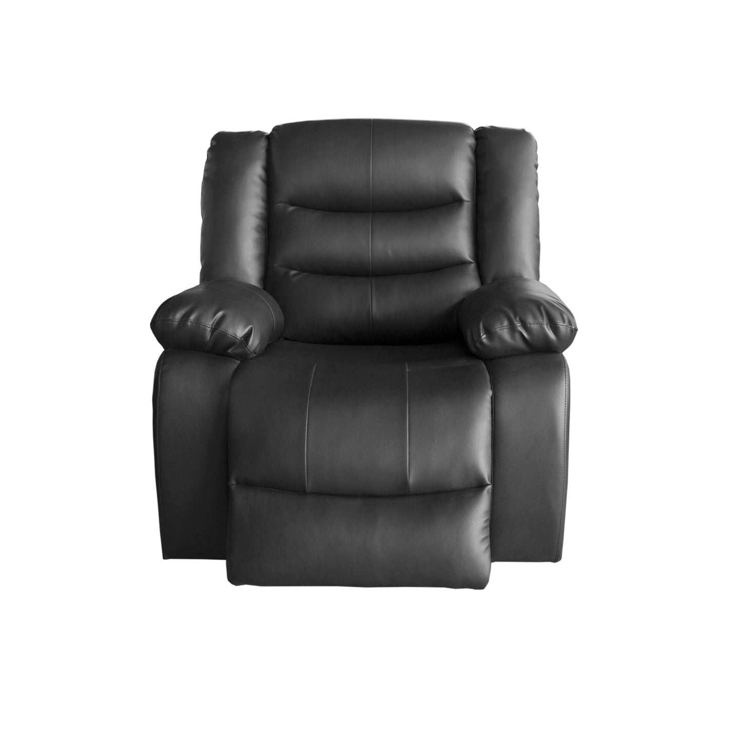Fantasy 3+1+1 Seater Recliner Sofa In Faux Leather Lounge Wooden Frame Couch In Multiple Colour