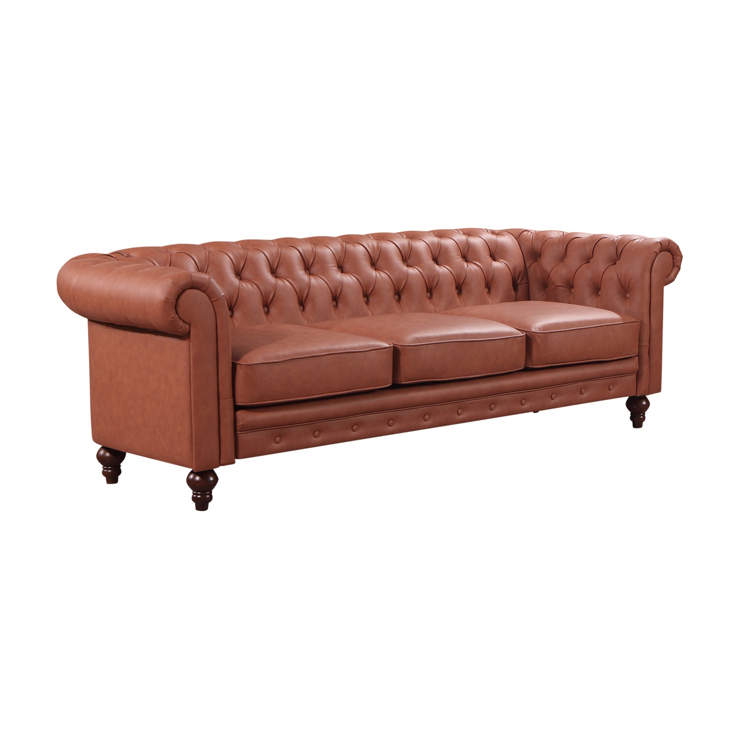 Madeline 3S+2S Soft and Sleek Brown Colour Sofa