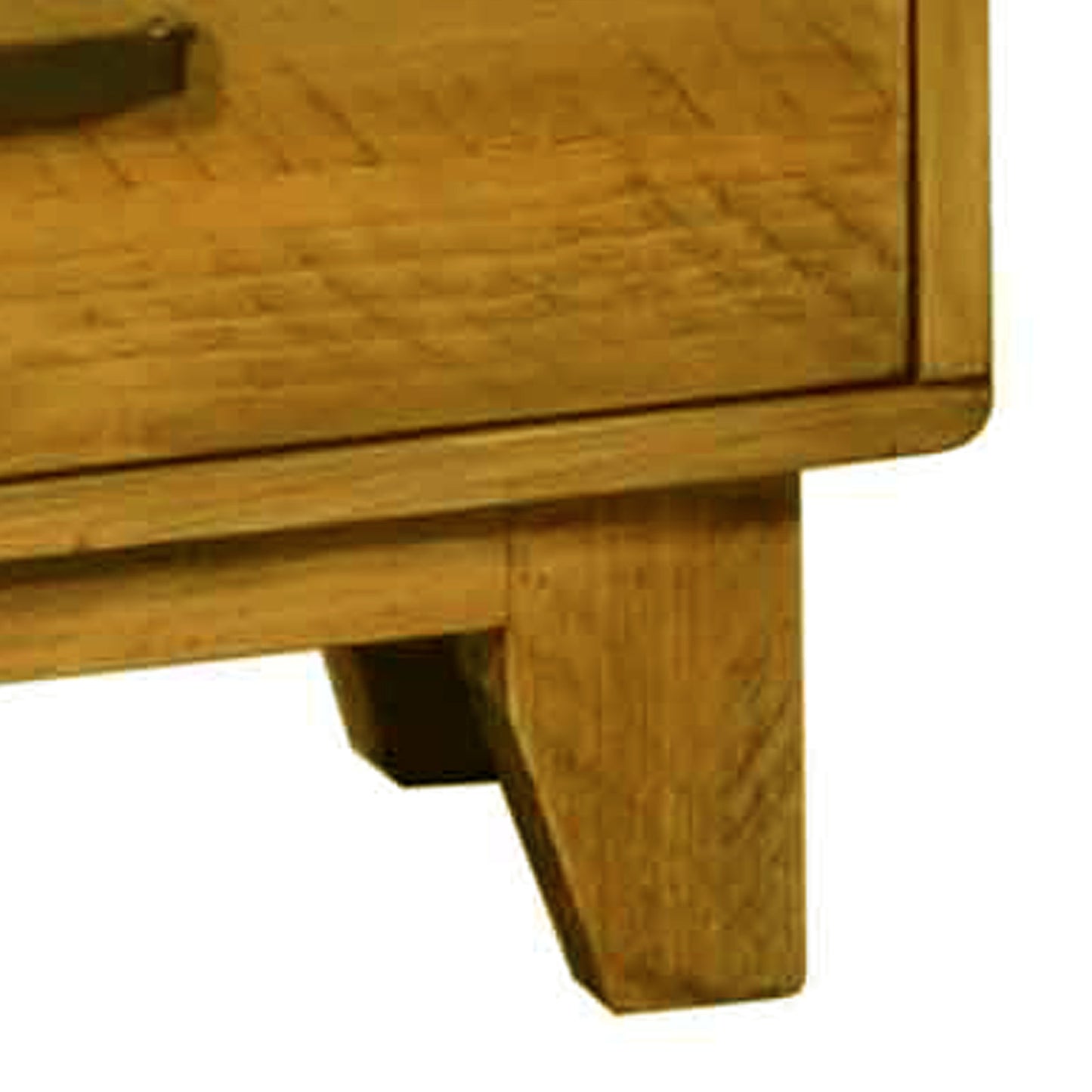 Woodstyle Solid Timber Light Brown 2 Drawers Bedside Table in Rustic Texture