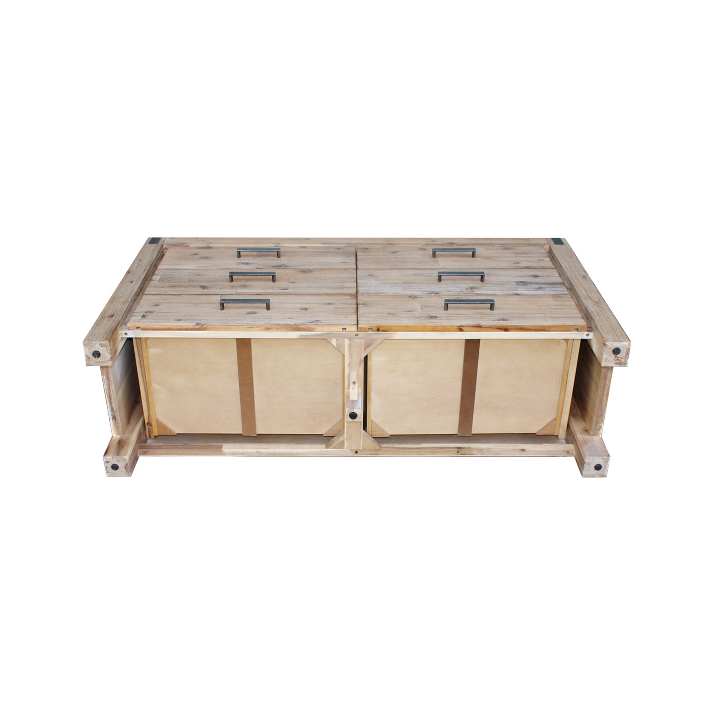 Nowra 6 Drawers Dressing Chest In Solid Acacia Timber with Mirror