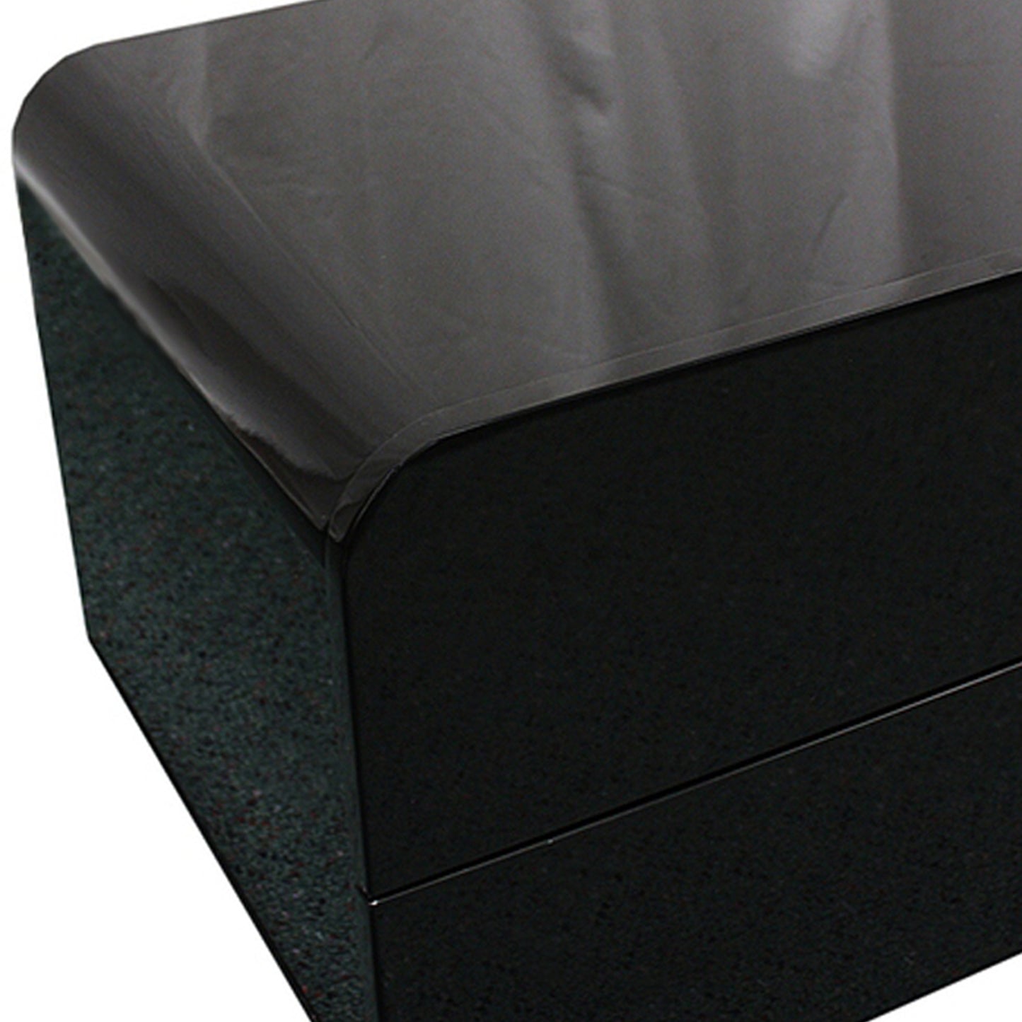 Prado Gloss MDF Black Bedside Table