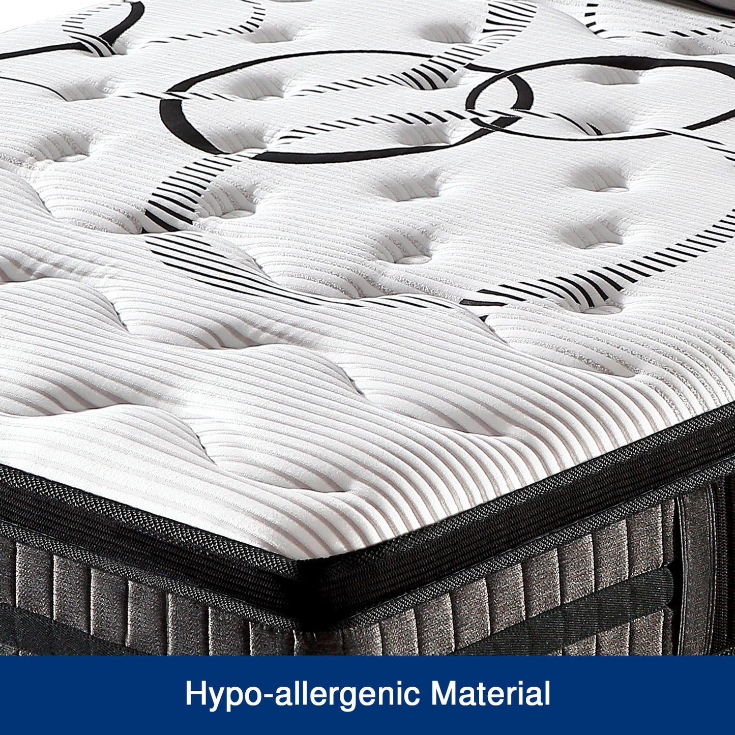 Knitted Fabric Pocket Coil 34.5 cm Cloud Gel Mattress