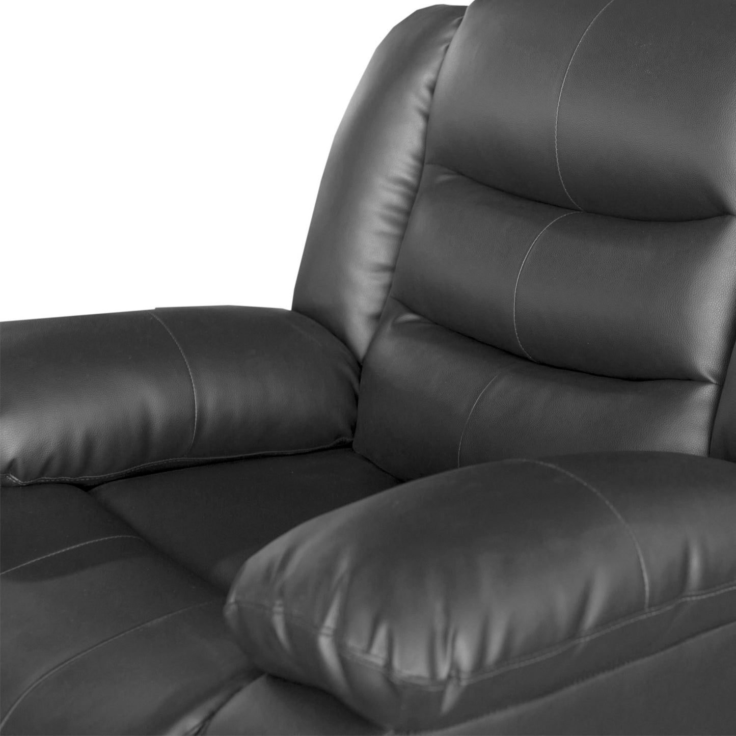 Fantasy 3+2+1 Seater Recliner Sofa In Faux Leather Lounge Wooden Frame Couch In Multiple Colour