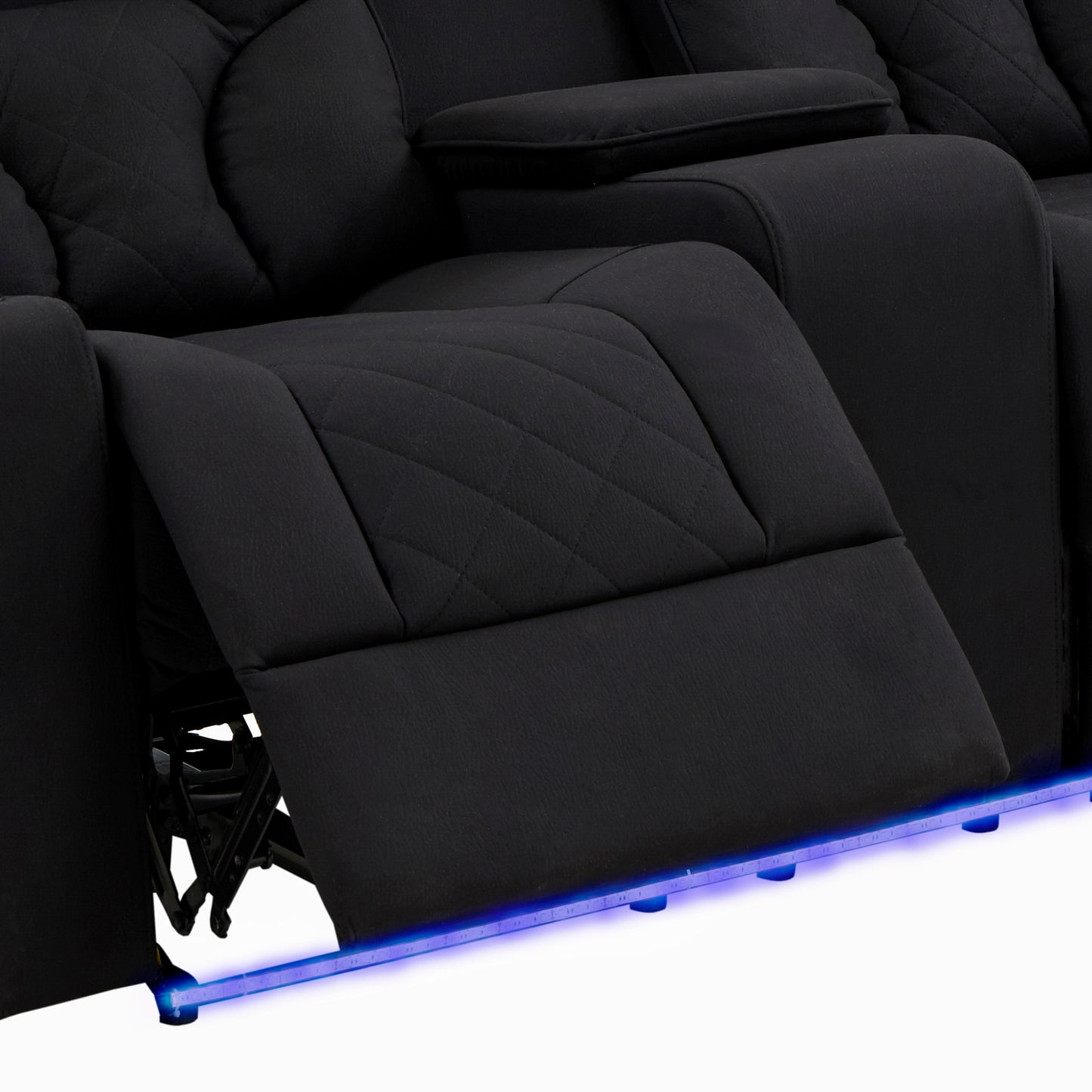 Arnold Electric Recliner Rhino Fabric 2R Black