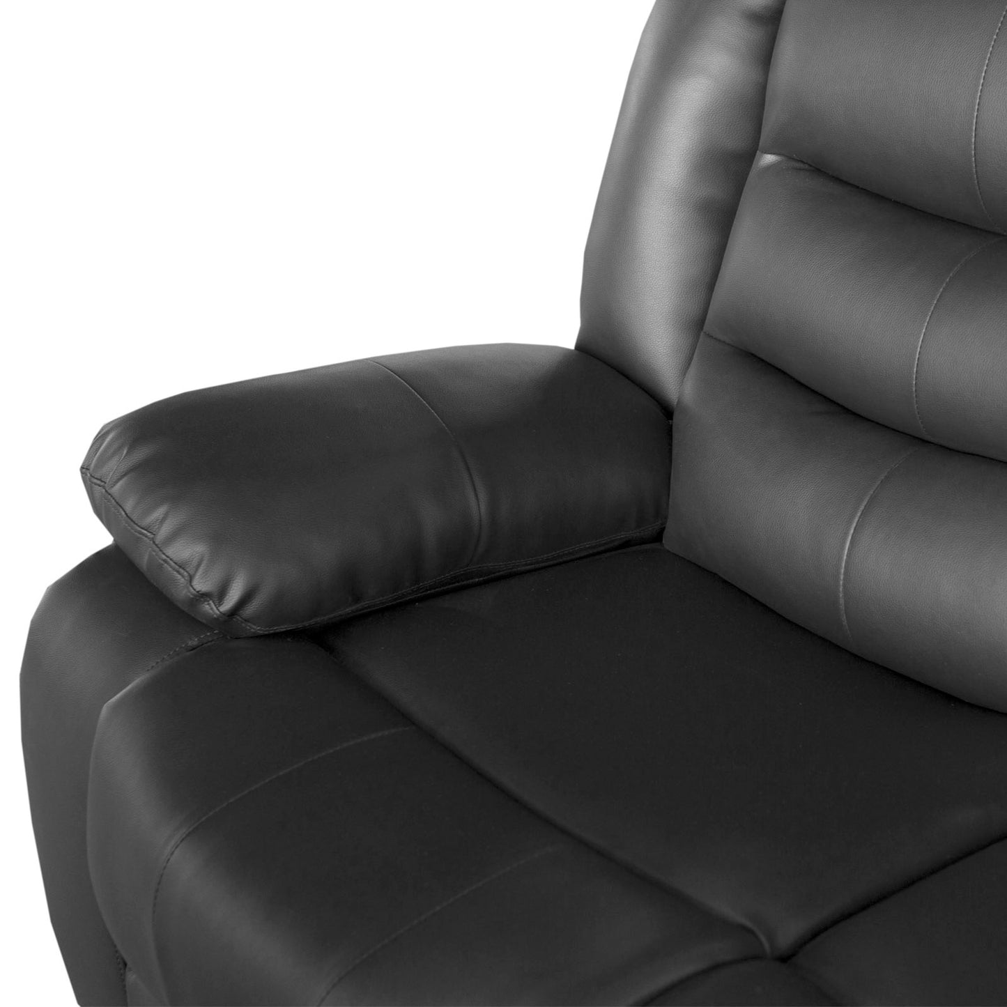 Fantasy 3+2+1 Seater Recliner Sofa In Faux Leather Lounge Wooden Frame Couch In Multiple Colour