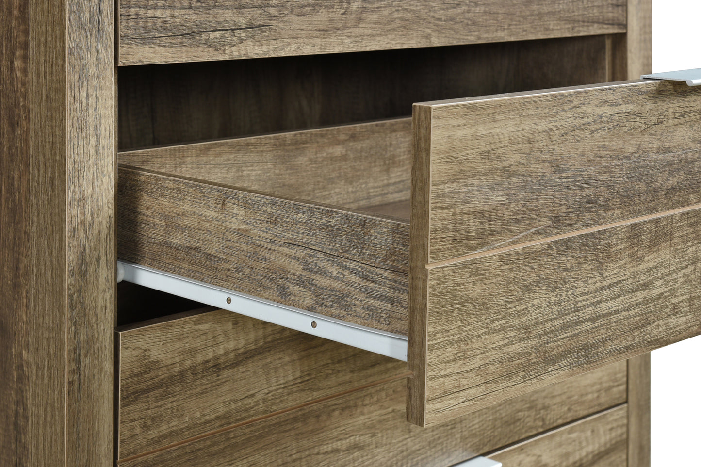 Cielo Natural Wood Like MDF 5 Drawers Tallboy in Multiple Colour