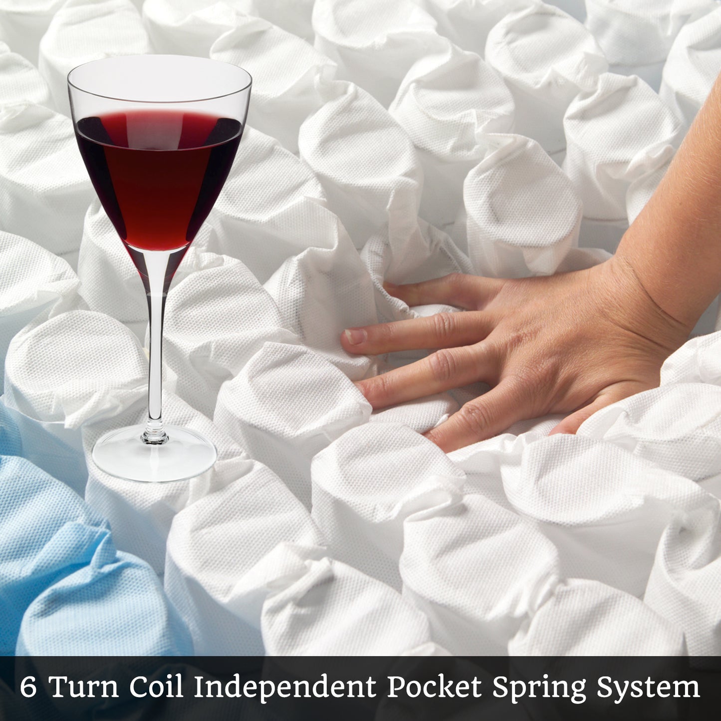 Latex Euro Top Pocket Spring Medium Firm Queen Mattress - 33cm Thick