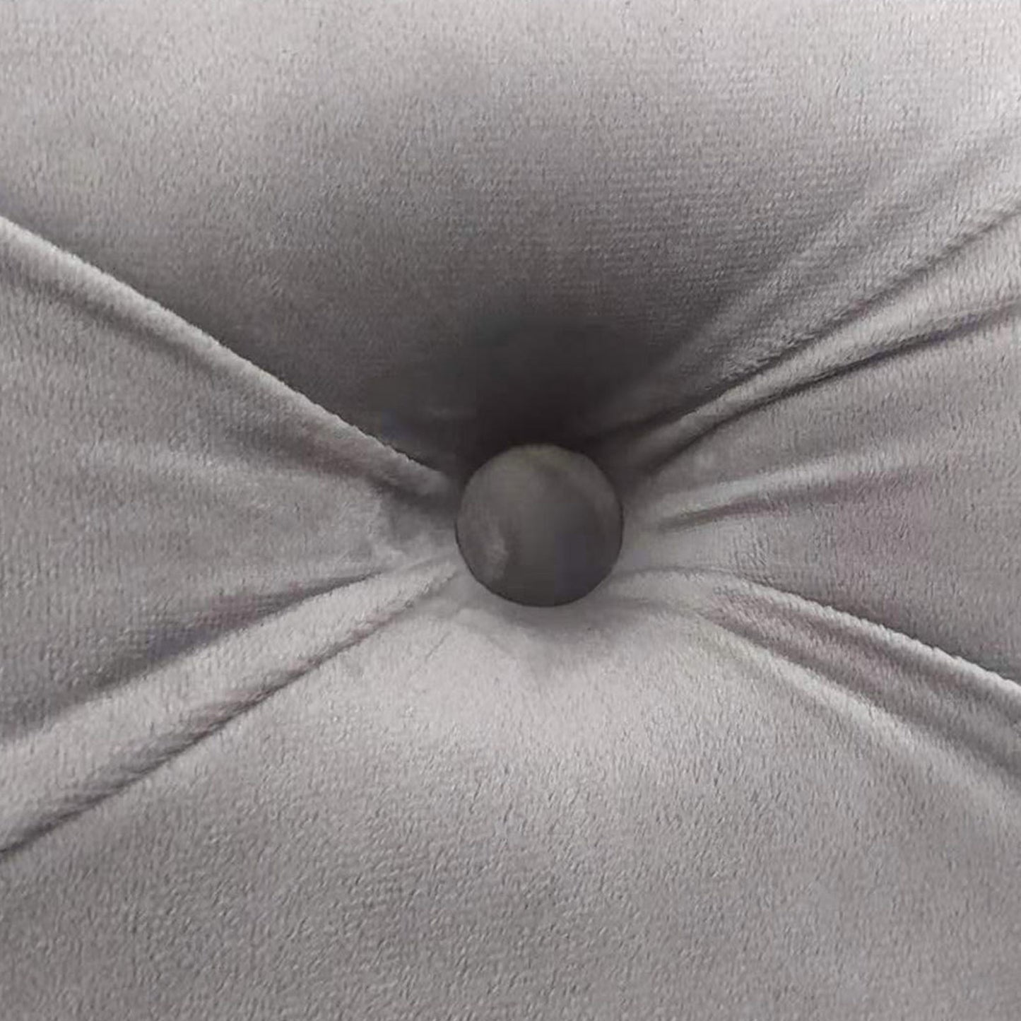 Elsa Sleigh Bedframe Velvet Tufted Deep Quilting Bed