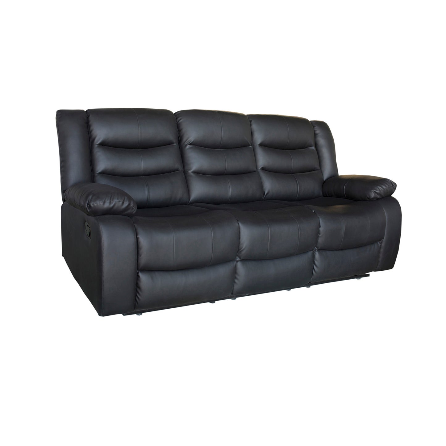 Fantasy 3+1+1 Seater Recliner Sofa In Faux Leather Lounge Wooden Frame Couch In Multiple Colour
