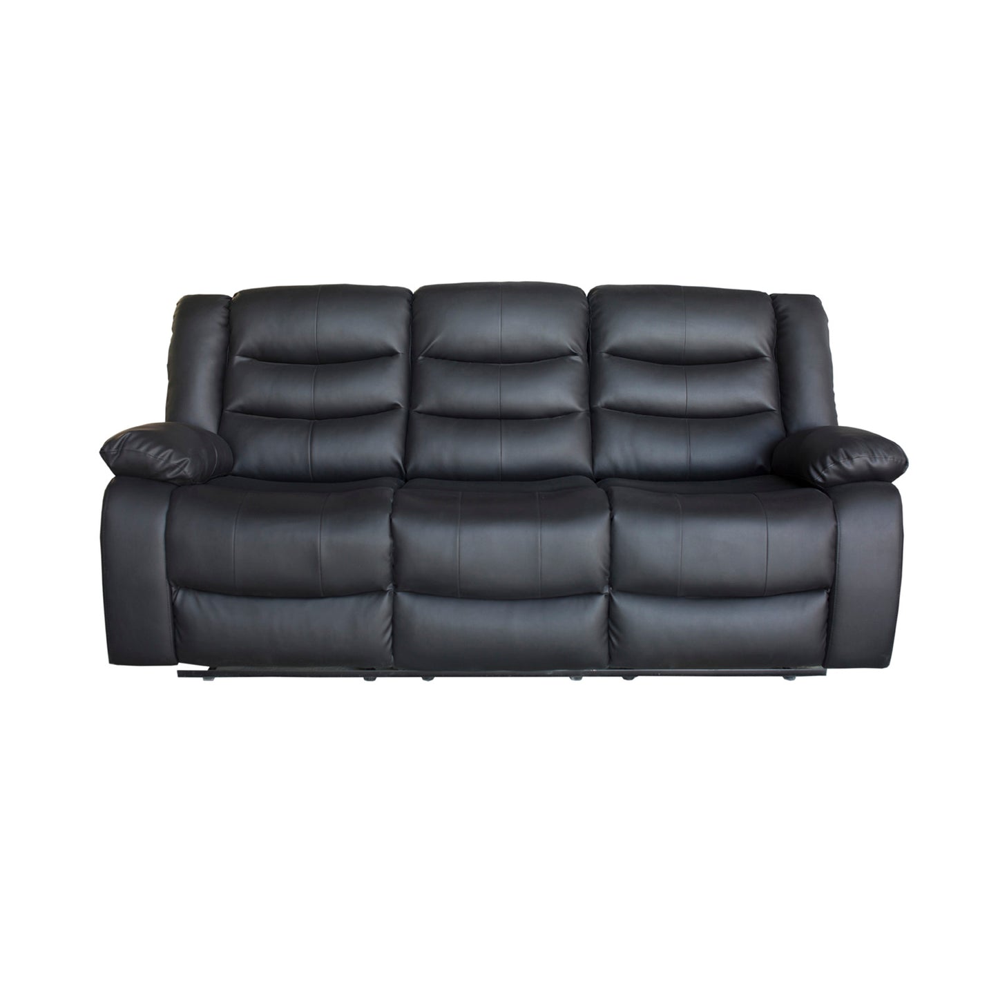 Fantasy 3+1+1 Seater Recliner Sofa In Faux Leather Lounge Wooden Frame Couch In Multiple Colour