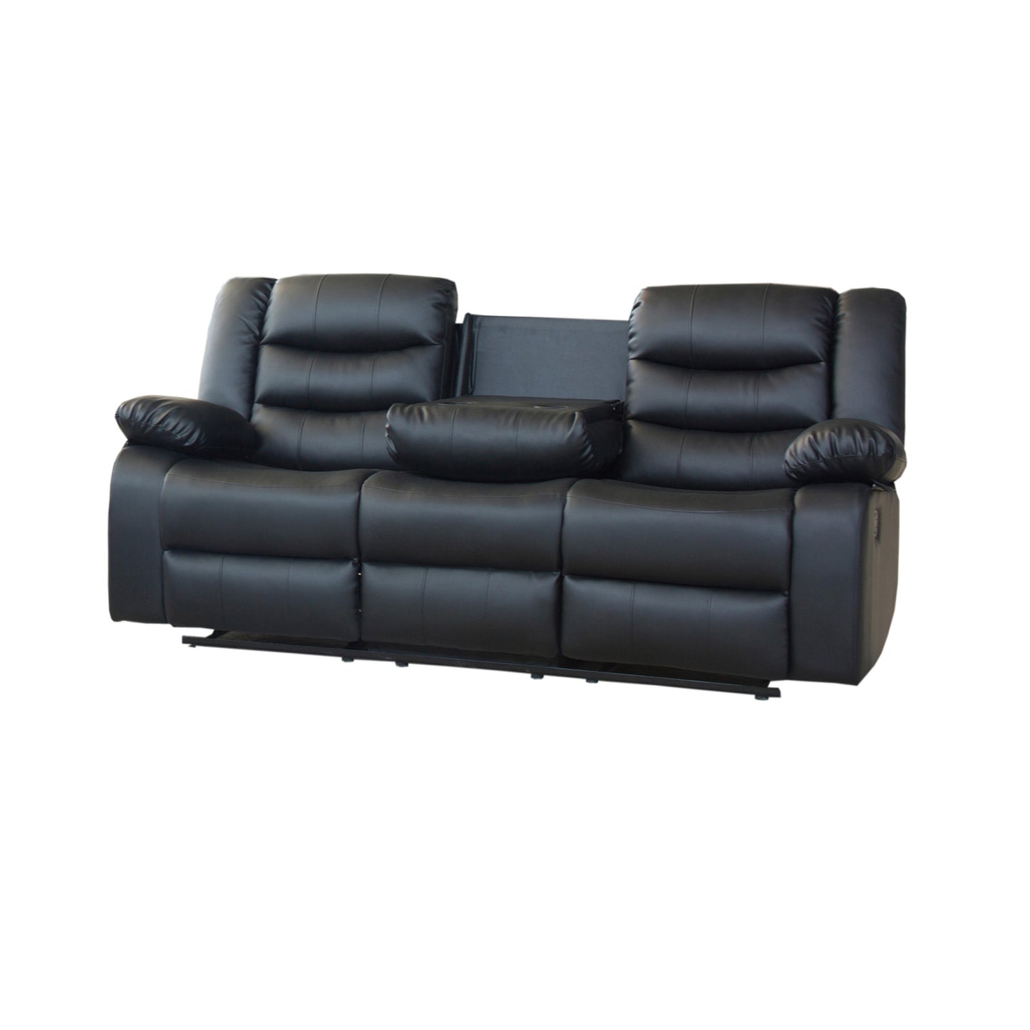 Fantasy 3+1+1 Seater Recliner Sofa In Faux Leather Lounge Wooden Frame Couch In Multiple Colour