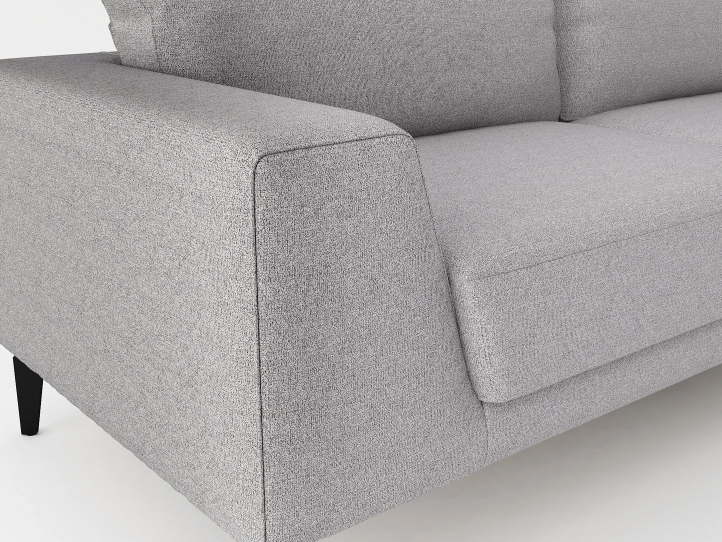 Hopper 3+2 Seater Sofa In Linen Fabric Light Grey Lounge