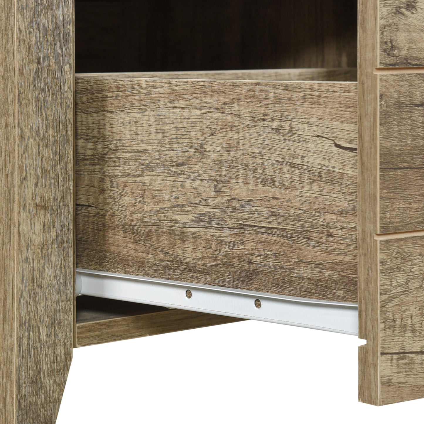 Cielo Natural Wood Like MDF Bedroom Suite 5 Pcs In Oak Colour with Dresser and Tallboy