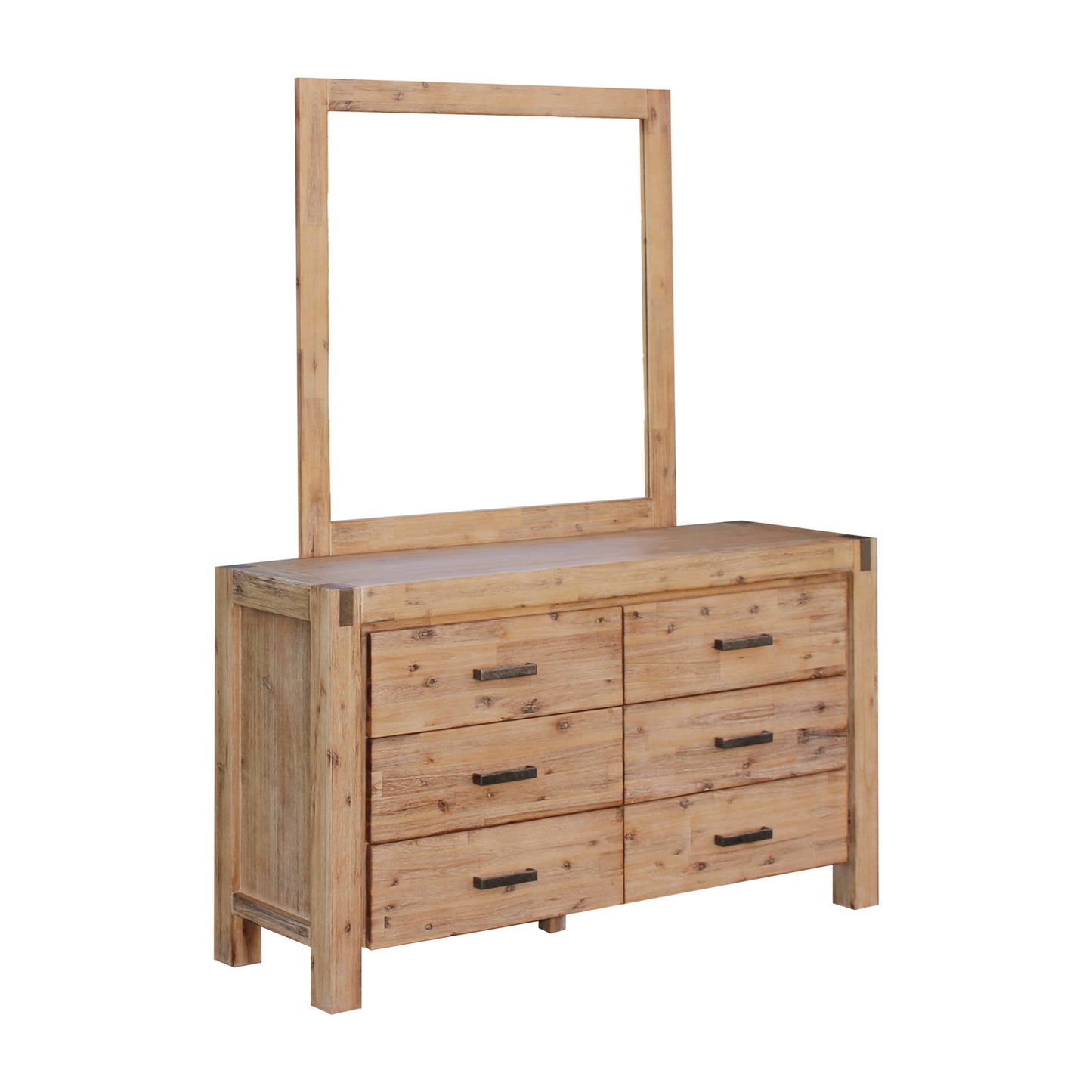 Nowra 4 Pcs Bedroom Suite Solid Acacia Timber in Multiple Size & Colour