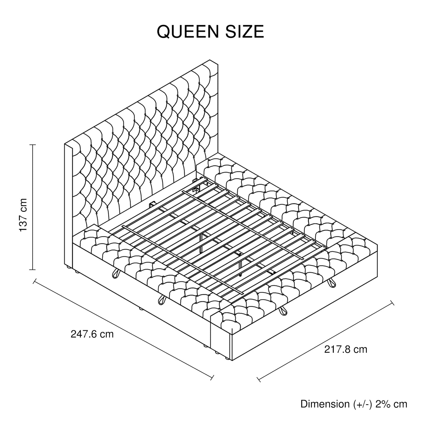 Anna Upholstery Tufted Velvet Fabric Headboard Storage Bed Frame In Multiple Colour & Size