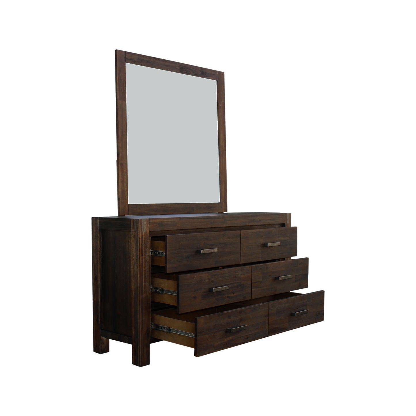 Nowra 4 Pcs Bedroom Suite Solid Acacia Timber in Multiple Size & Colour