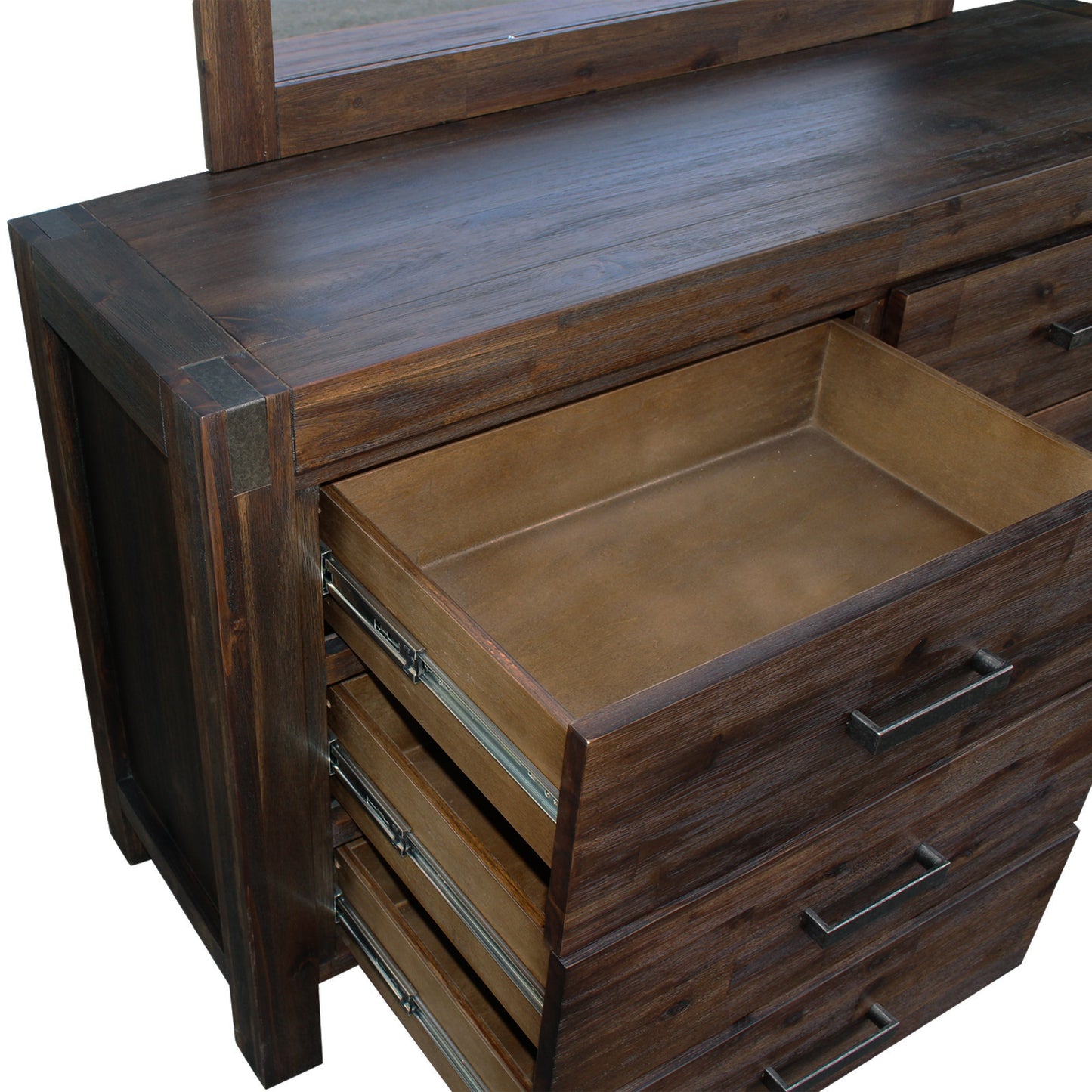 Nowra 4 Pcs Bedroom Suite Solid Acacia Timber in Multiple Size & Colour