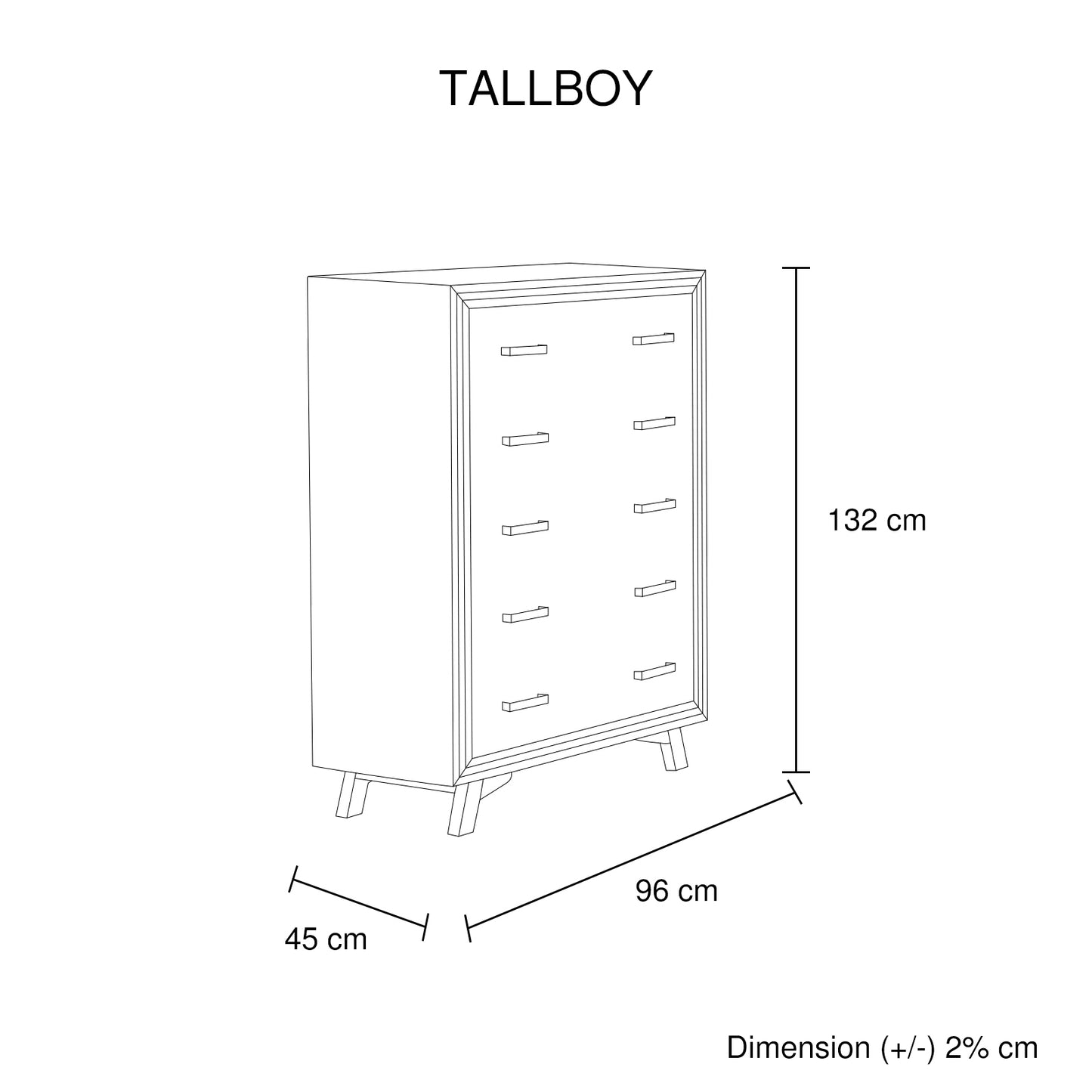 Seashore 4 Pcs Bedroom Suite in Solid Acacia Timber in Silver Brush Colour