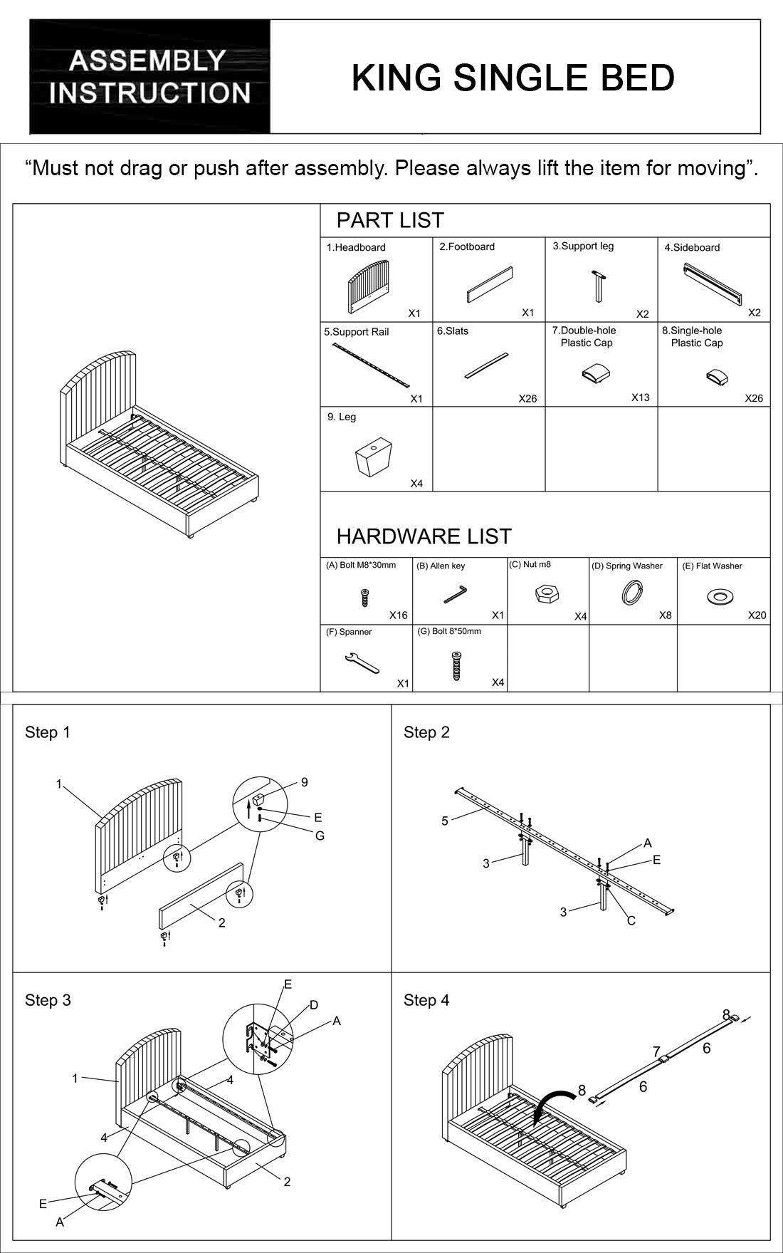 Camelia Pink Velvet Upholstery High Quality Slats Metal Structure Bed Frame in Multiple Sizes