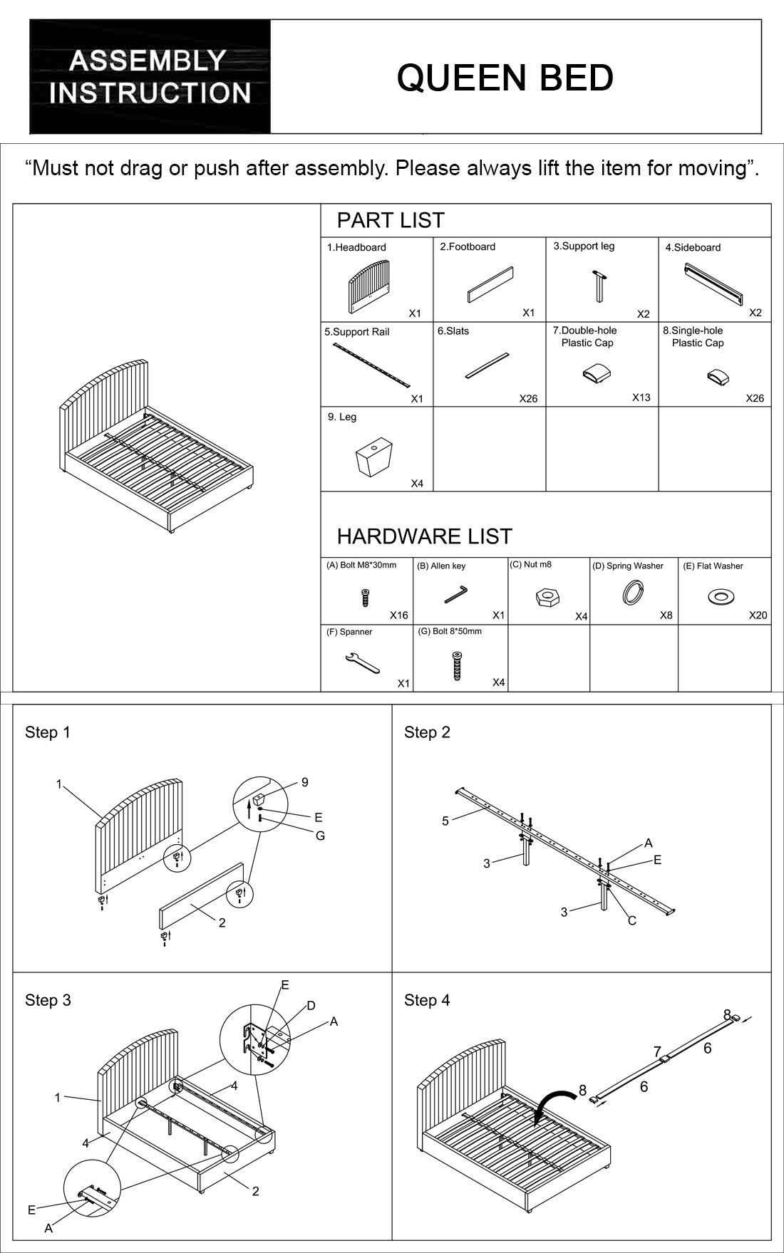 Camelia Pink Velvet Upholstery High Quality Slats Metal Structure Bed Frame in Multiple Sizes