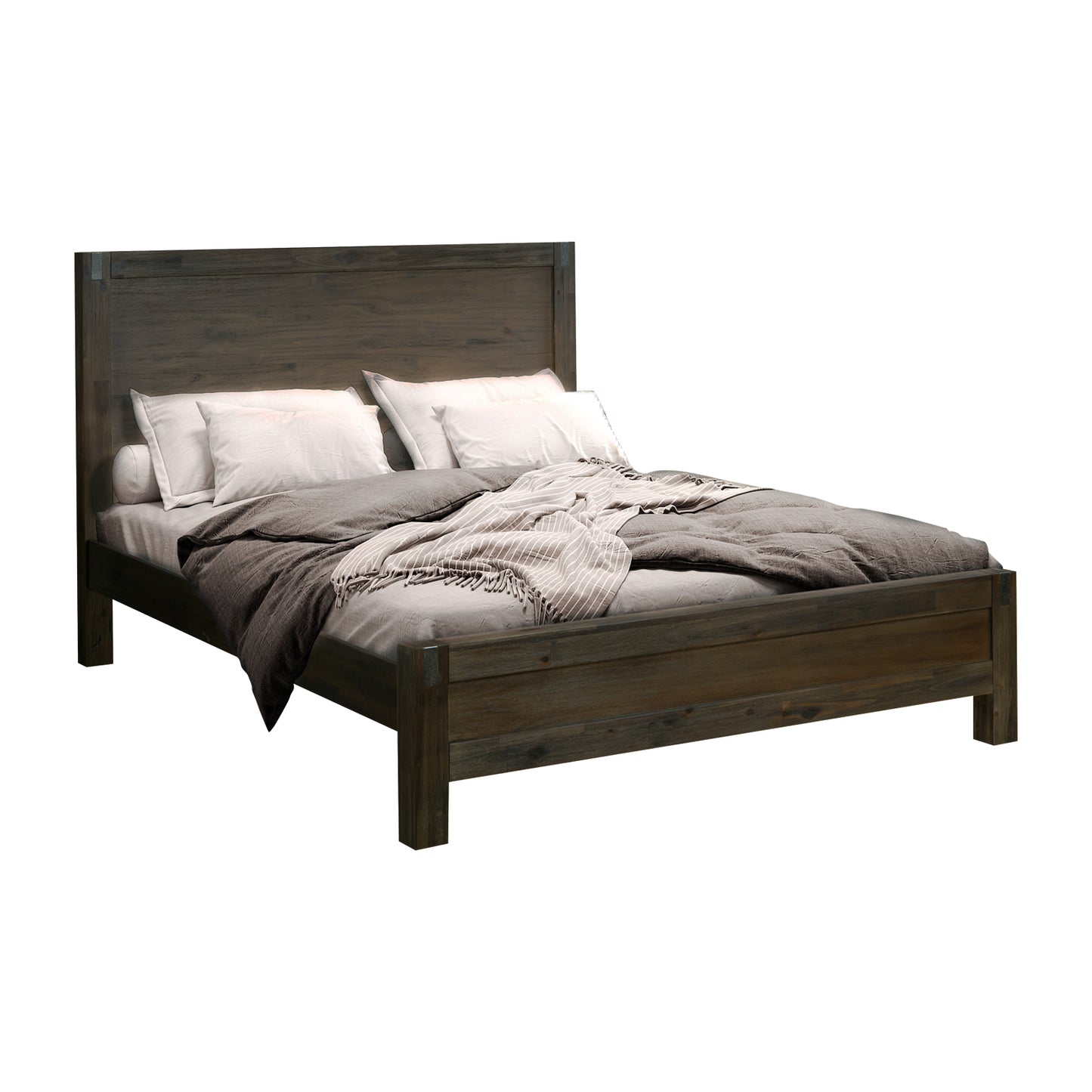 Nowra Solid Acacia Timber Bed Frame With Multiple Size & Colors