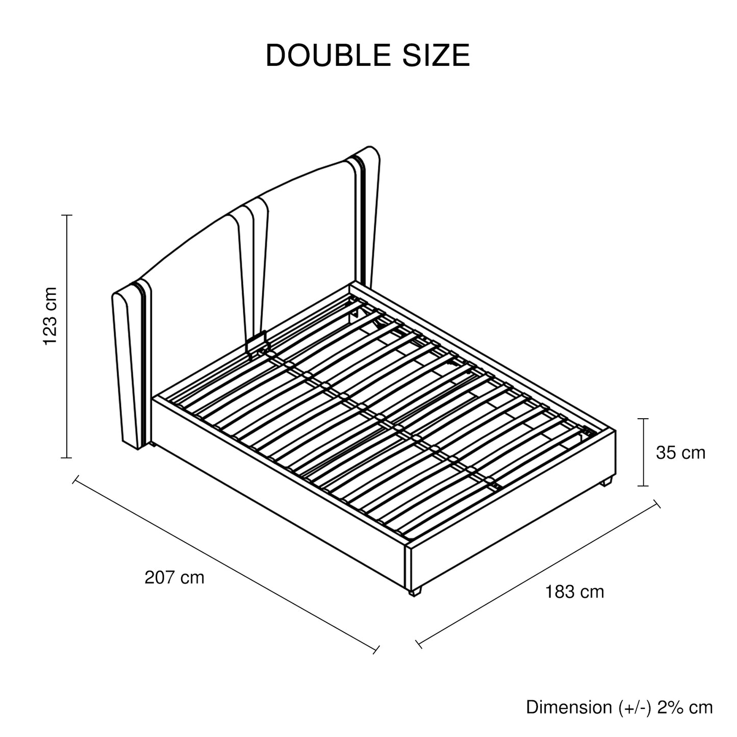 Roman Black Velvet Upholstery High Quality Slats Gas Lift Mechanism Metal Structure Bed Frame in Multiple Sizes