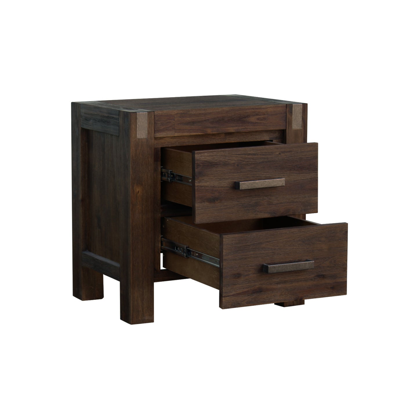 Nowra Solid Acacia Timber Bedside Table In Multiple Colour
