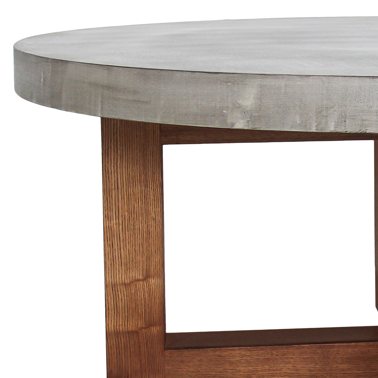 Cooper Coffee Table Round Shaped Top MDF Micro cement Sturdy Legs