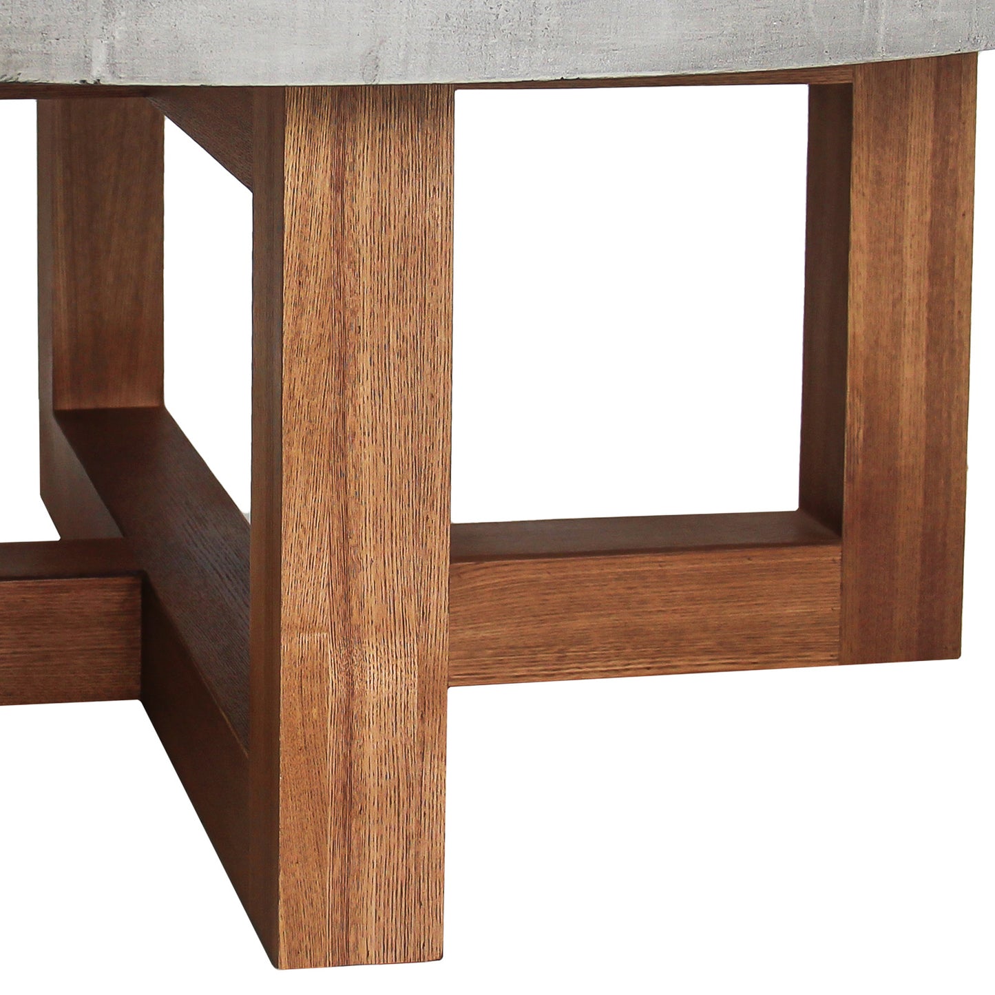 Cooper Coffee Table Round Shaped Top MDF Micro cement Sturdy Legs