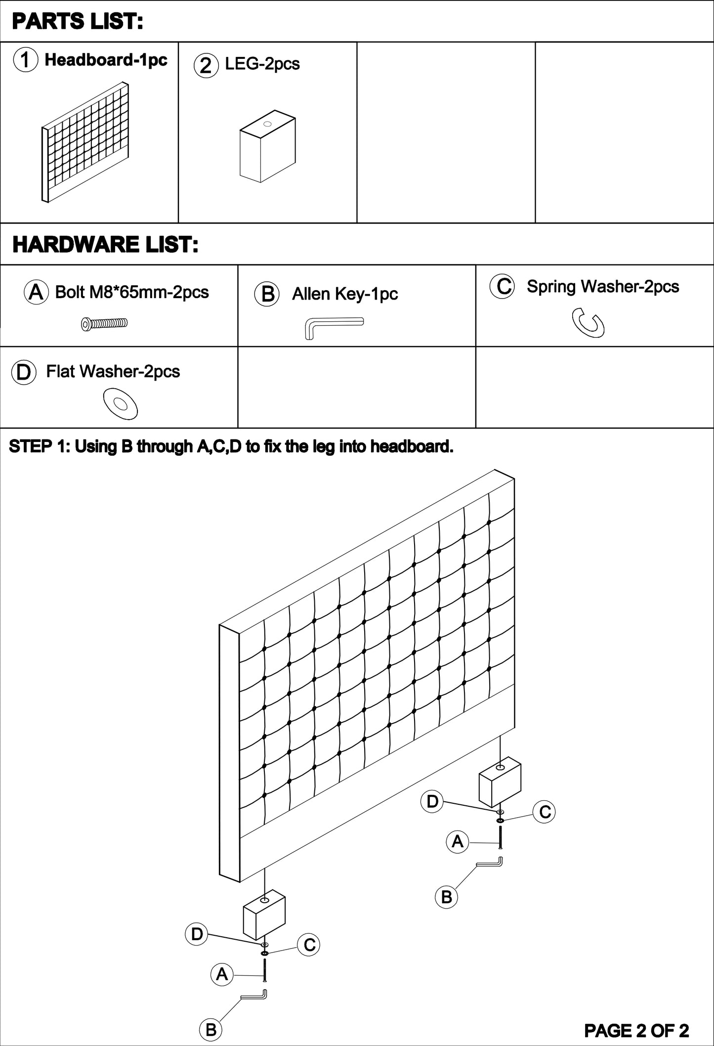 Cilantro Fabric Headboard With Tufted Buttons in Multiple Size and Color