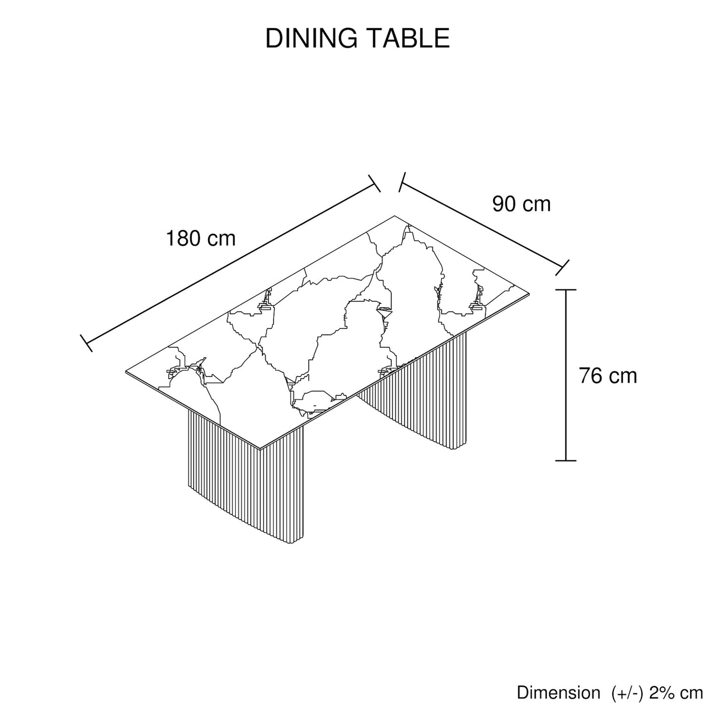 Scarlet Dining Table Sintered Stone Top MDF Table Base High Gloss Paint