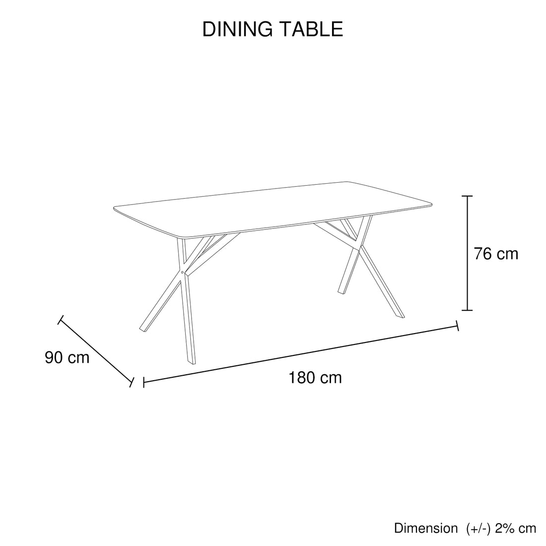 Abby Dining Table Rectangular Shape Sintered Stone Top Iron Legs