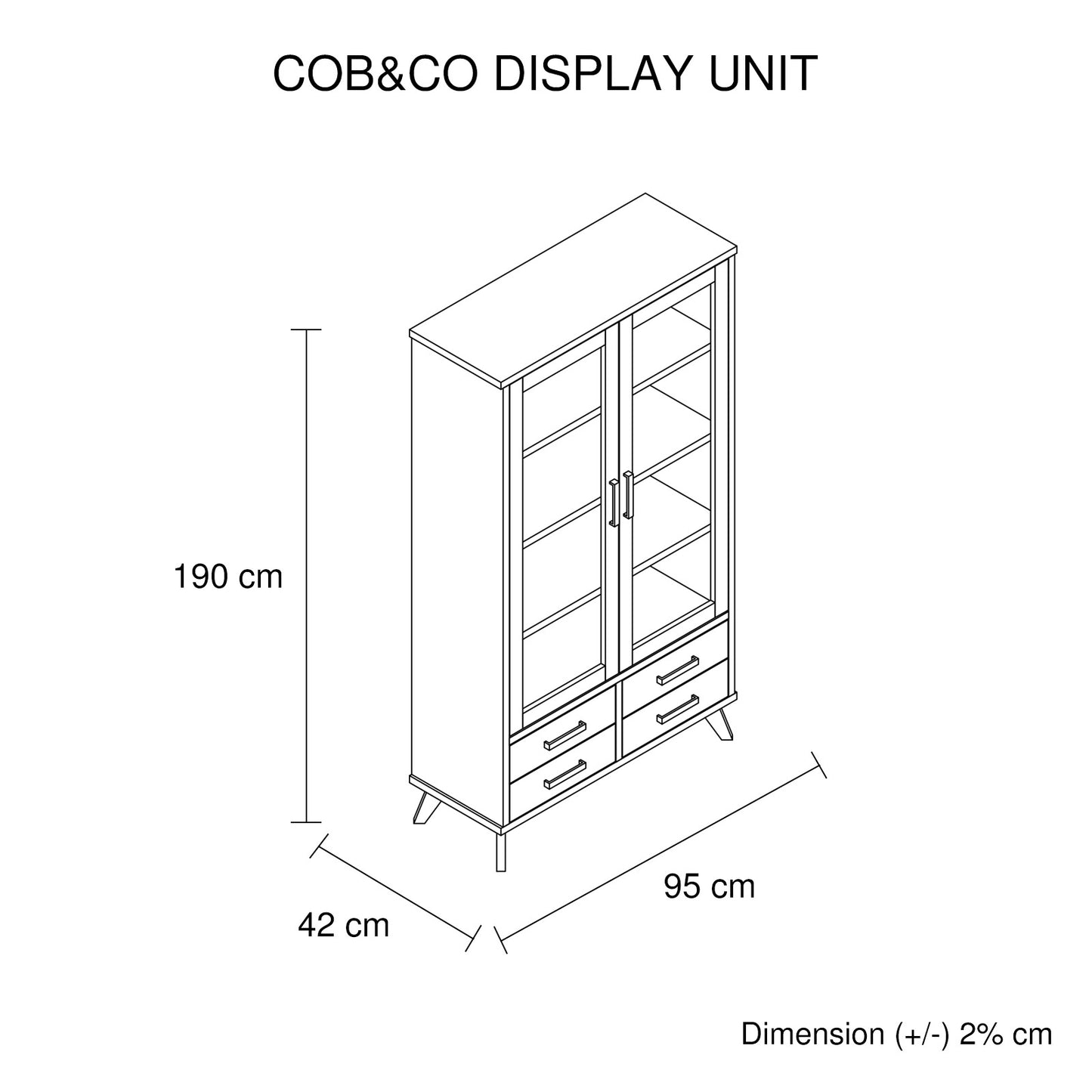 Cob&Co Display Unit Rustic Colour