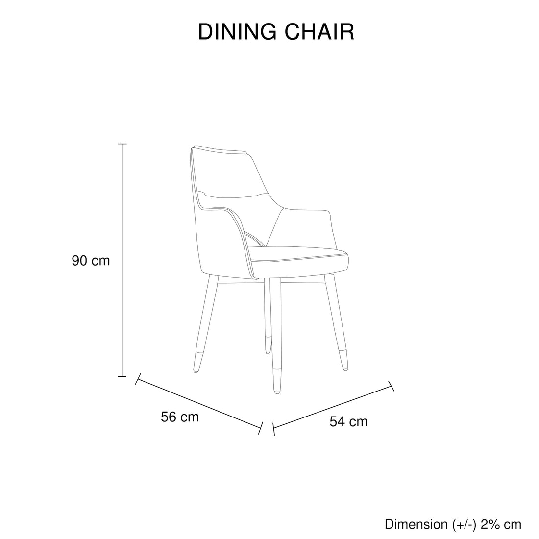 Luna 2x Dining Chair Leather Upholstery Swivel Feature Matt Brass Legs