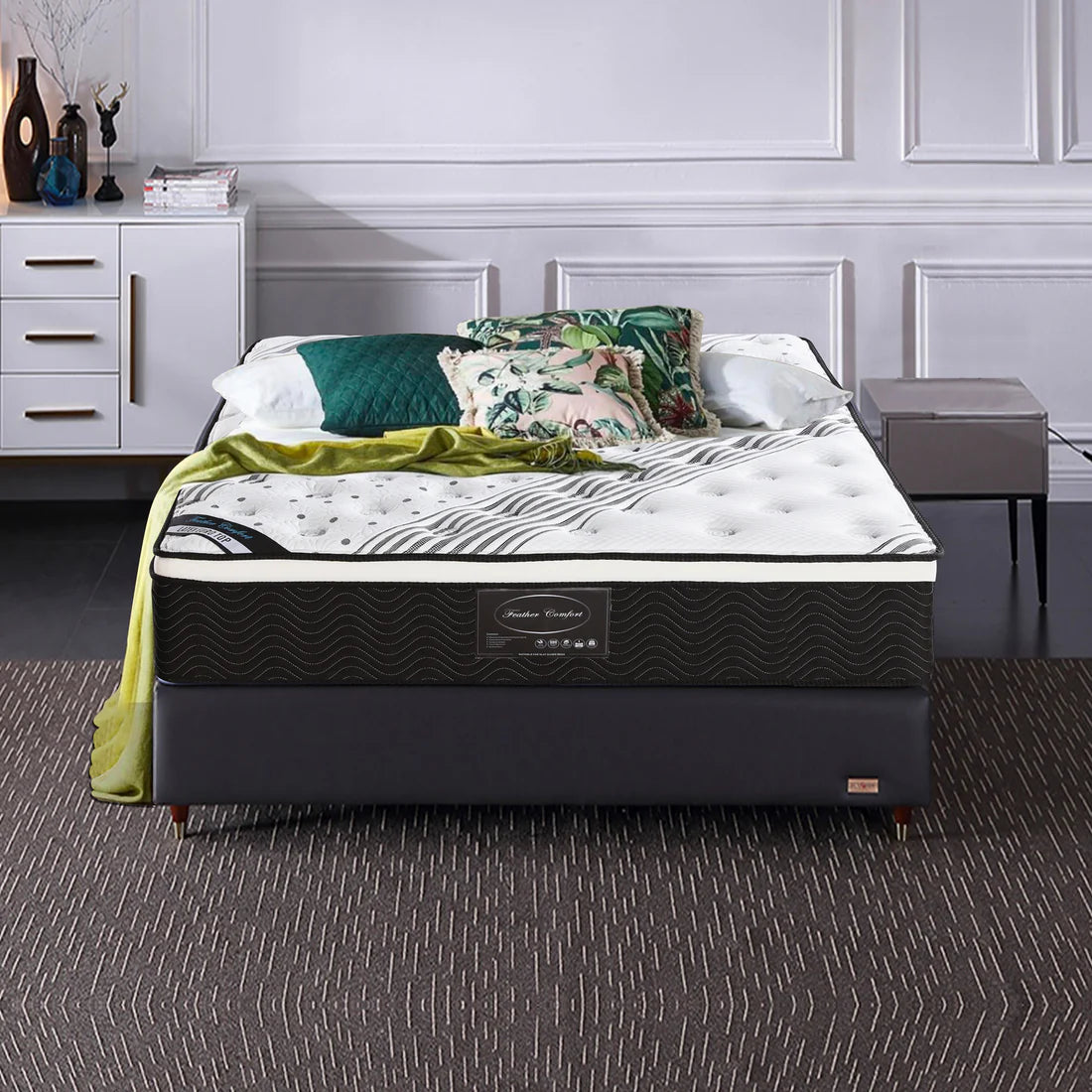 Latex Euro Top Pocket Spring Medium Firm Queen Mattress