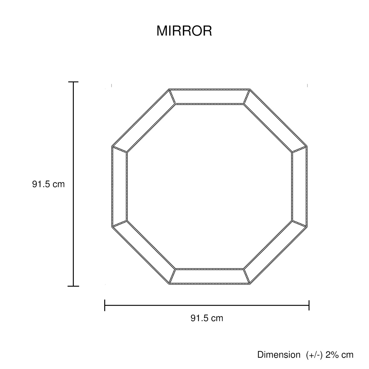 Germany Premium Antique Gold Octagon Accent Mirror with Matching Bedroom Furniture Set