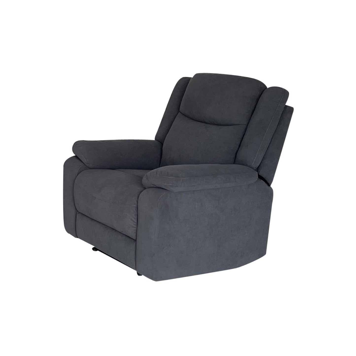 Lena 3R+1R+1R Barcelona Fabric Recliner Sofa in Charcoal Colour