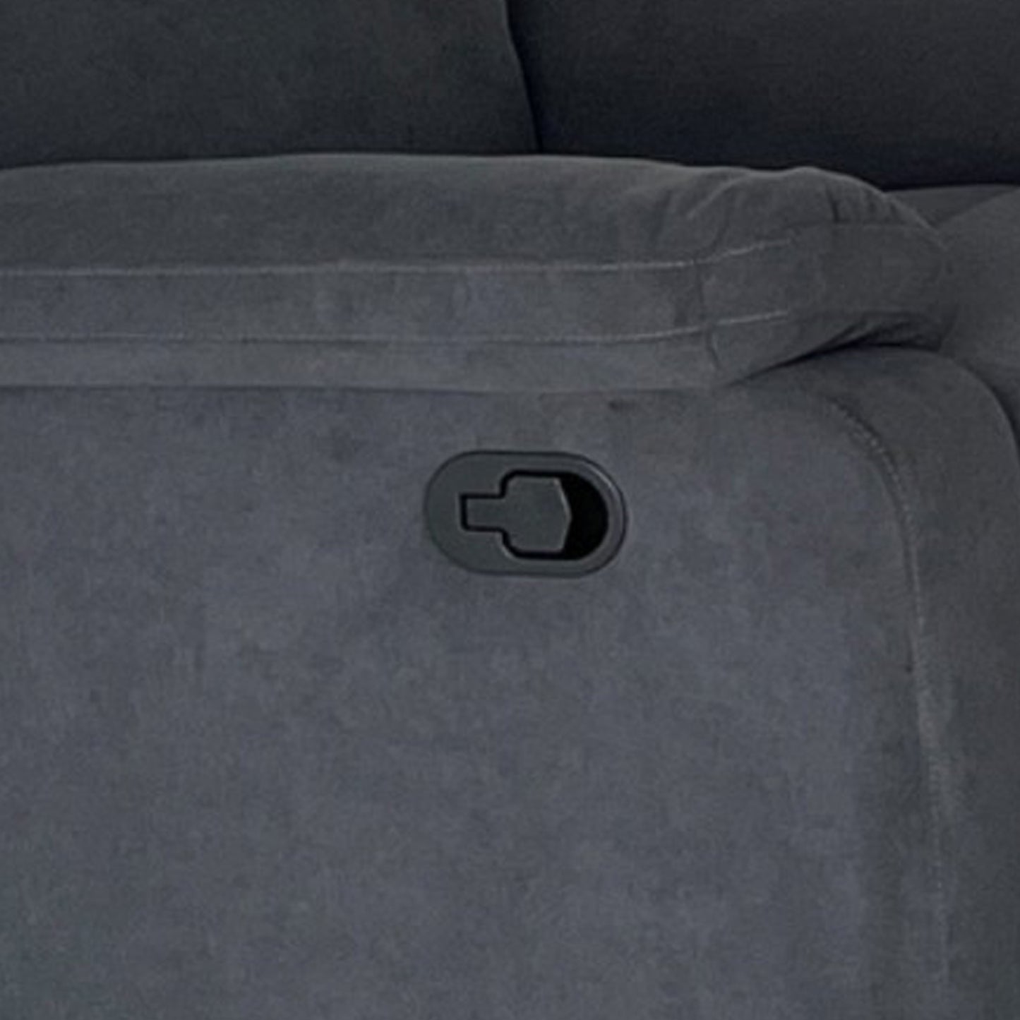 Lena 3R+1R+1R Barcelona Fabric Recliner Sofa in Charcoal Colour