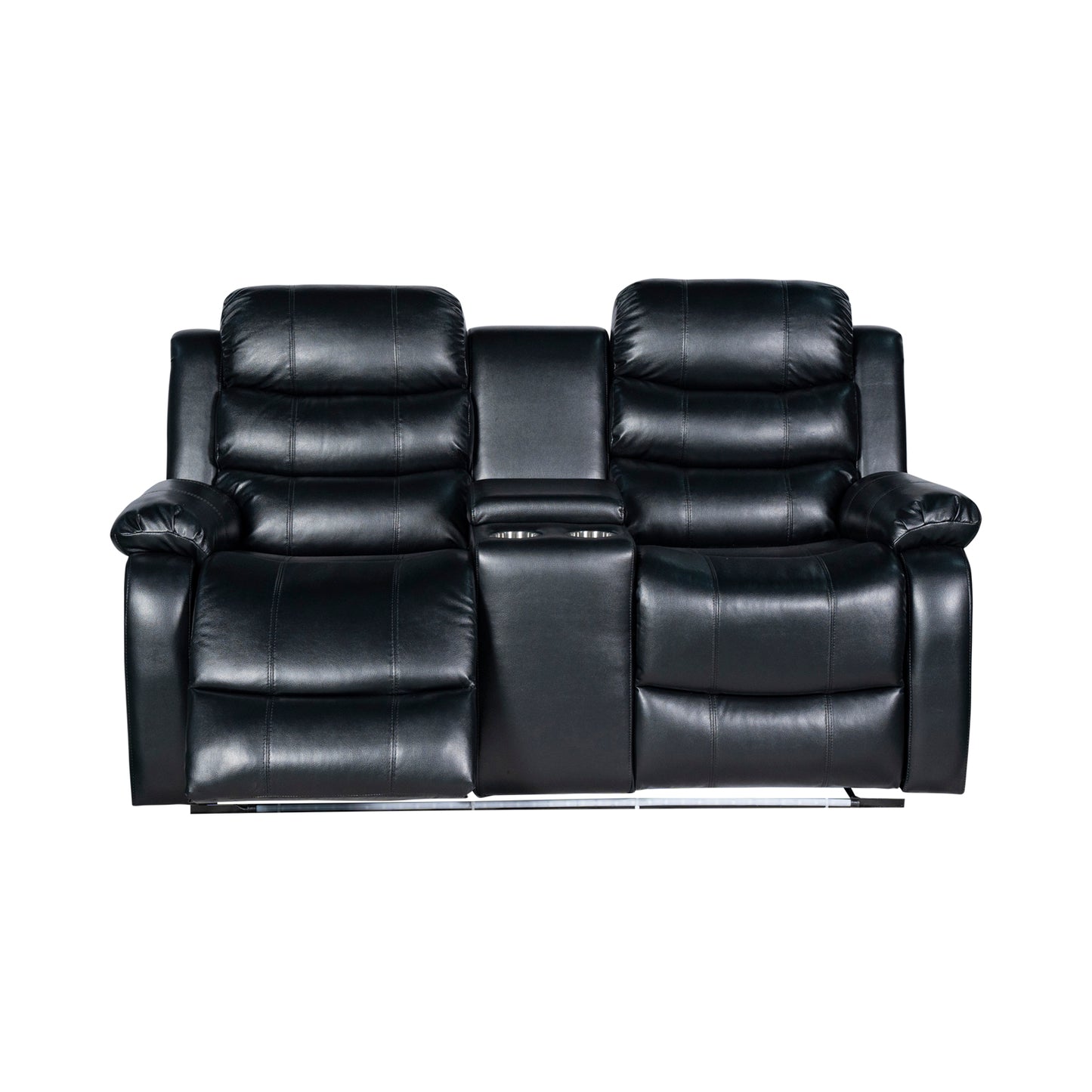 Chelsea 3R+2R Seater Finest Leatherette Recliner Feature Console LED Light Ultra Cushioned