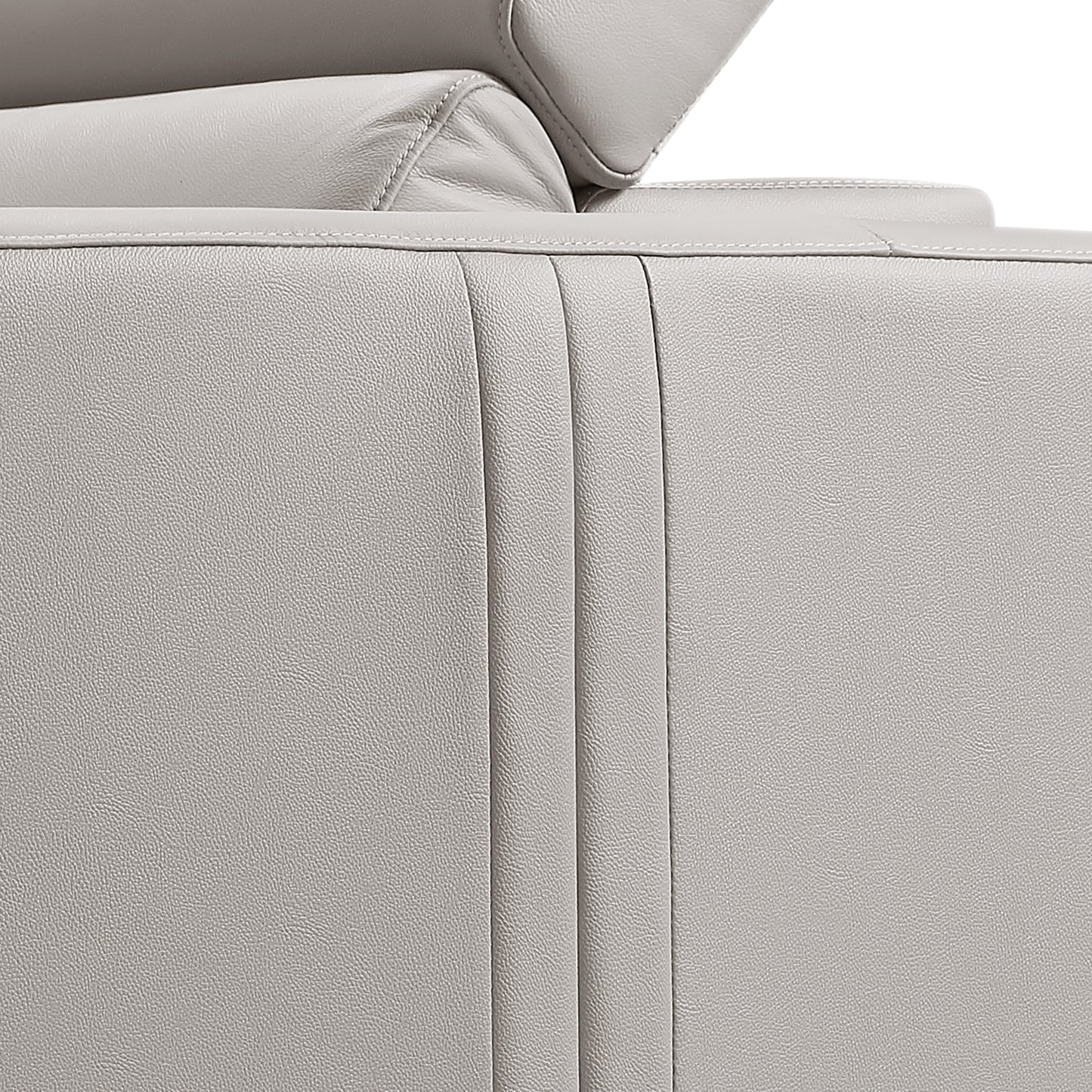 Washington Genuine Leather 6 Seater Corner Sofa with 2 Electric Recliners and Reversible Console