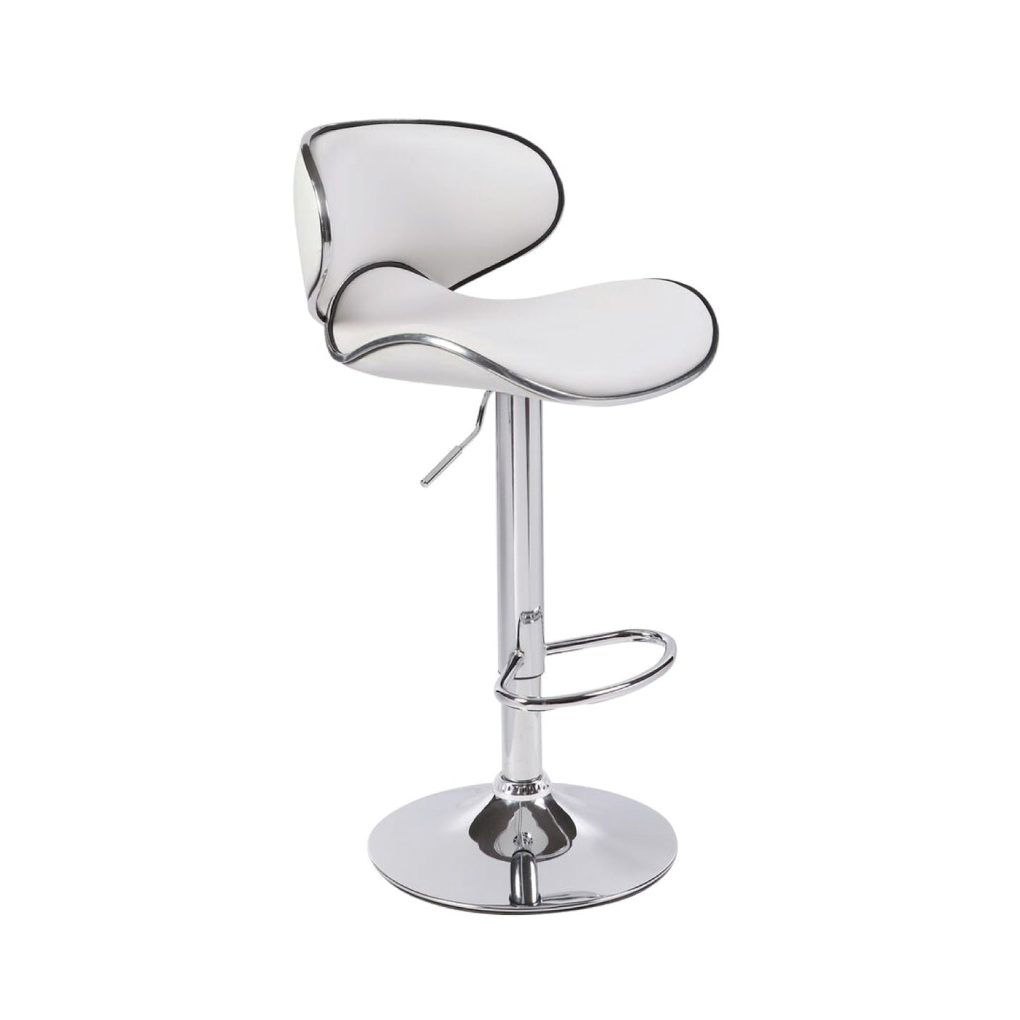 Bala 2X PU Leather Mid High Back Rest Crome Base Gas Lift Bar Stools
