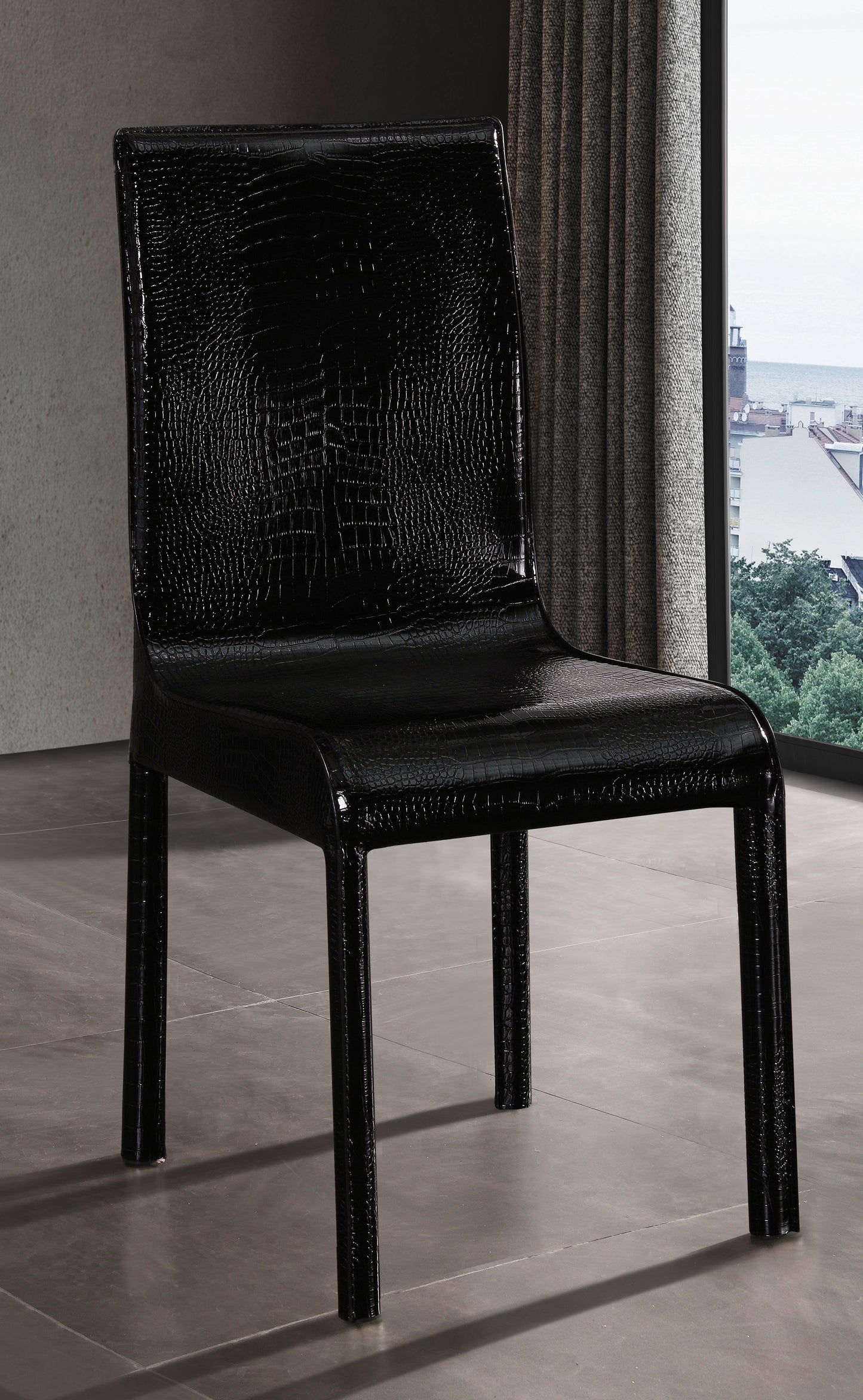 Espresso 2X Dining Chair Leatherette Seat Pad In Multiple Colour